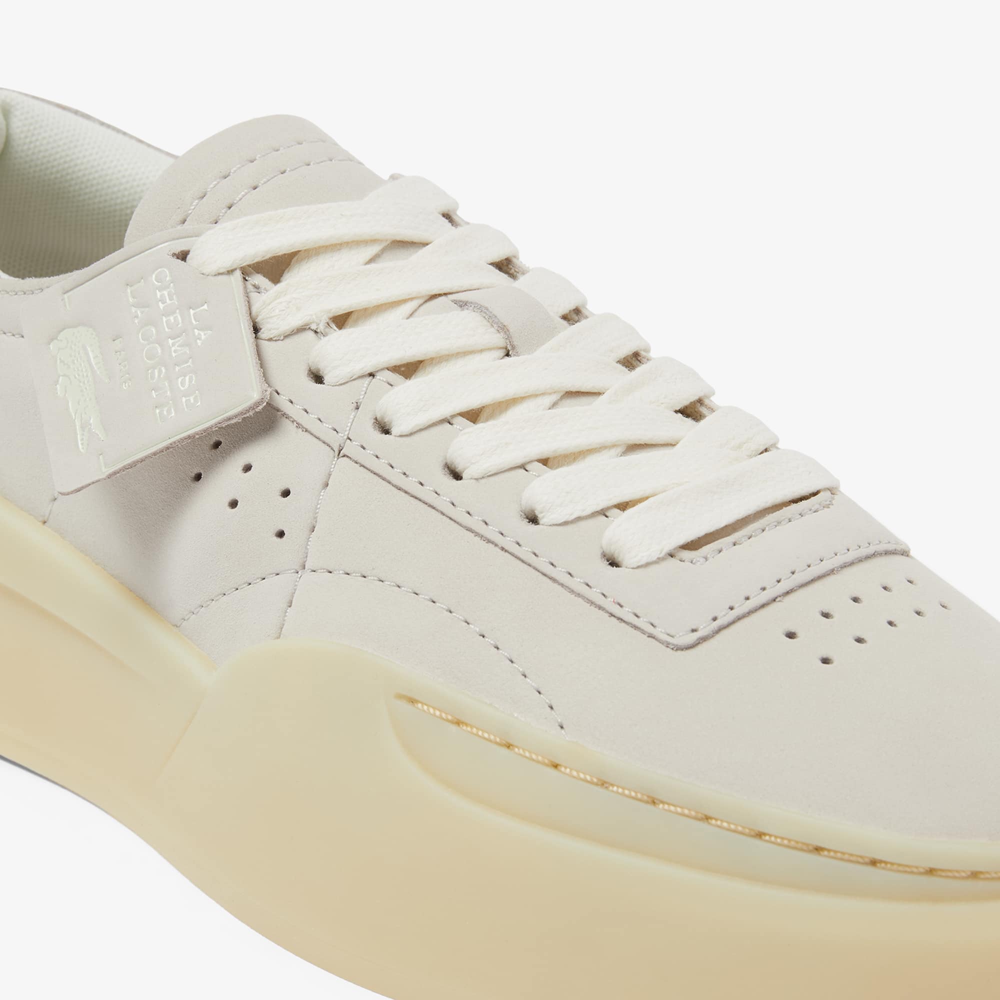 Women's Aura Club Leather Sneakers - GRY/LT TAN
