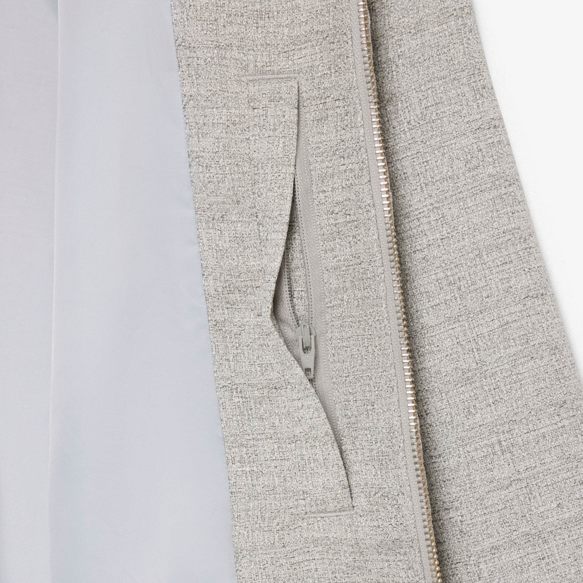 Short Textured Jacket - Grey