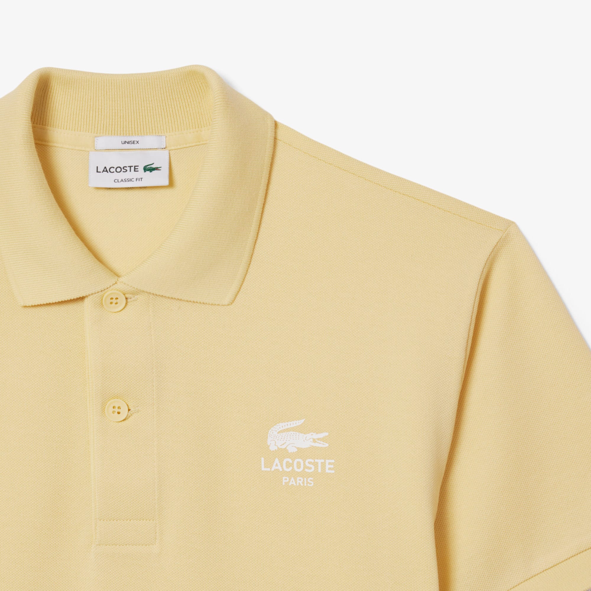 Unisex Classic Fit Signature Print Polo - Yellow