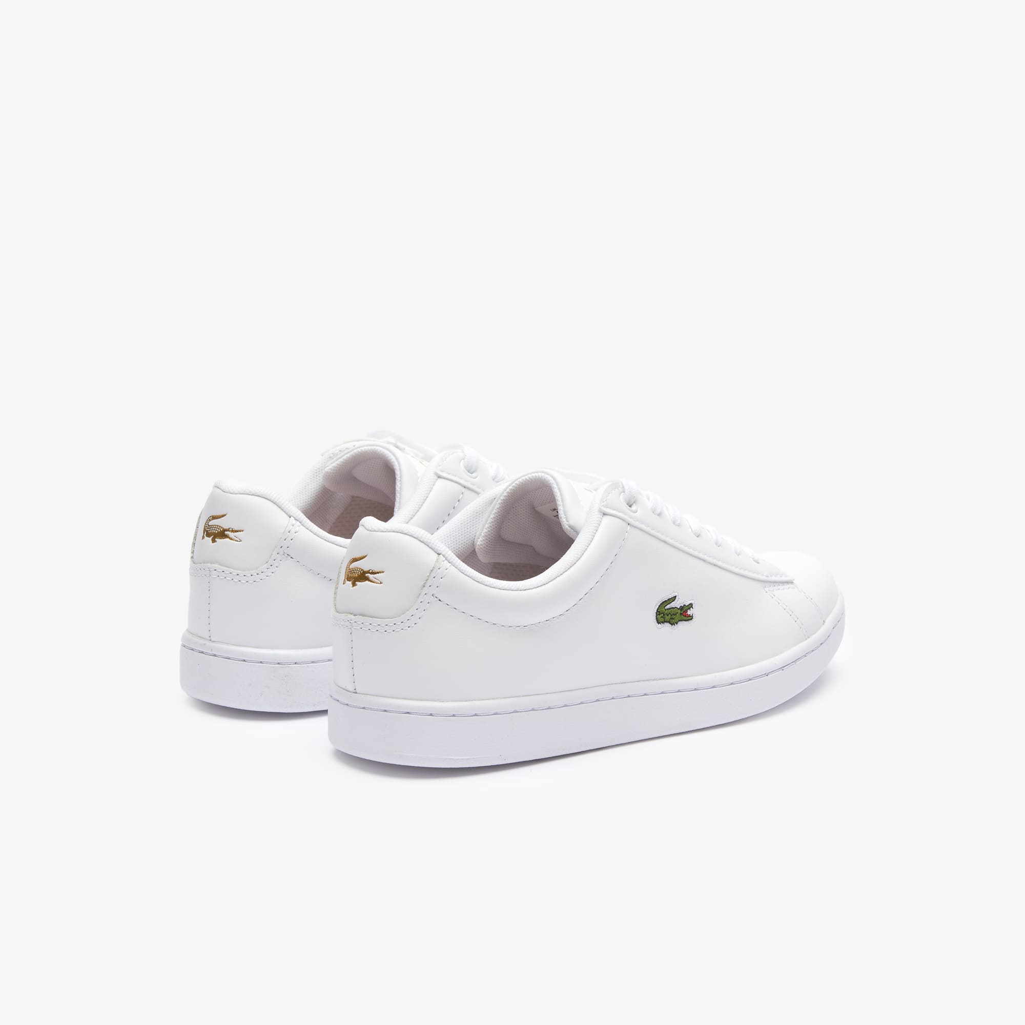 Women's Hydez Leather Sneakers - WHT/GLD