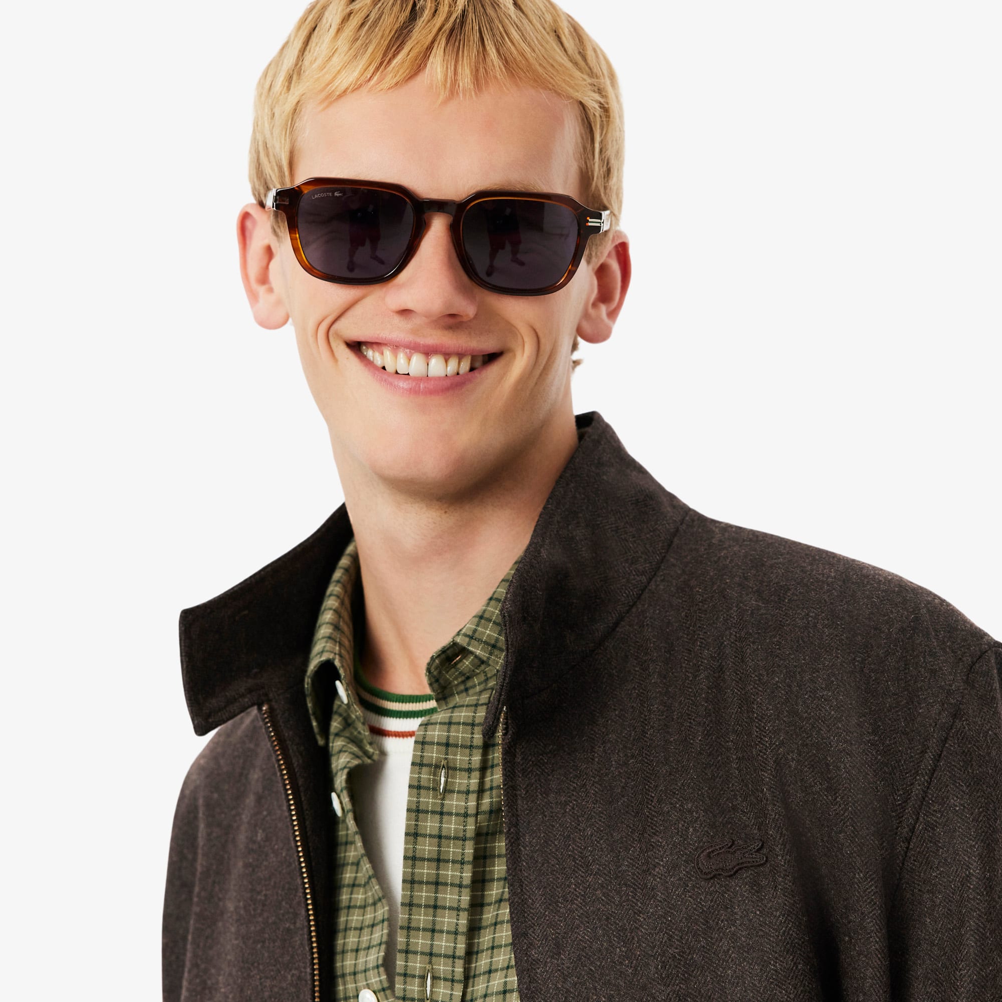 Men's Wool Harrington Jacket - Brown
