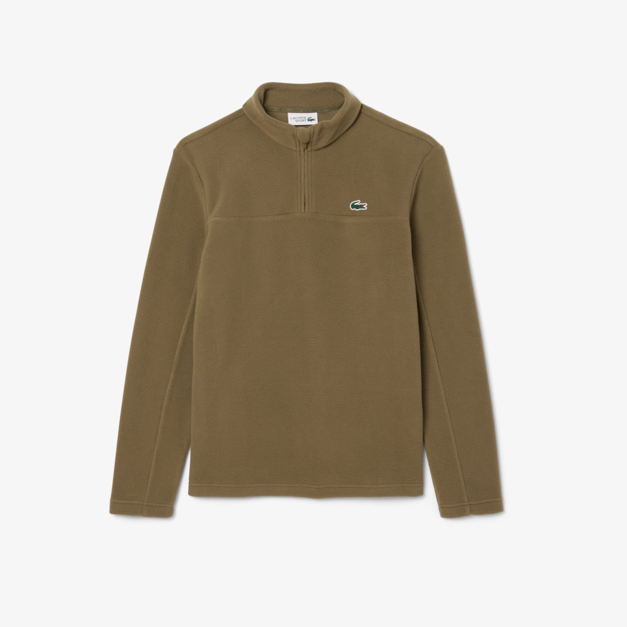 Men's Polar Fleece Quarter-Zip Golf Top - Khaki Green