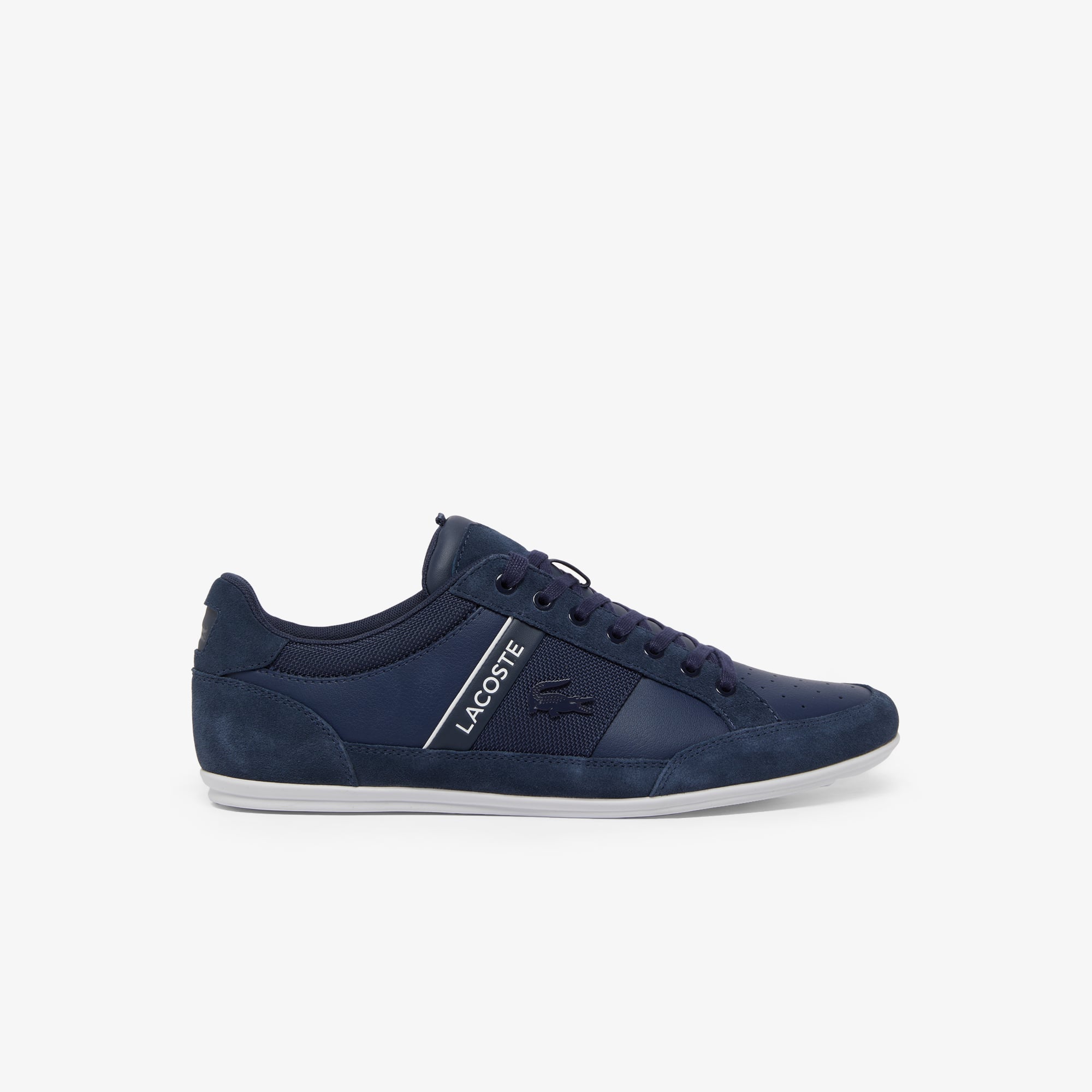 Men's Chaymon Suede Sneakers - NVY/WHT
