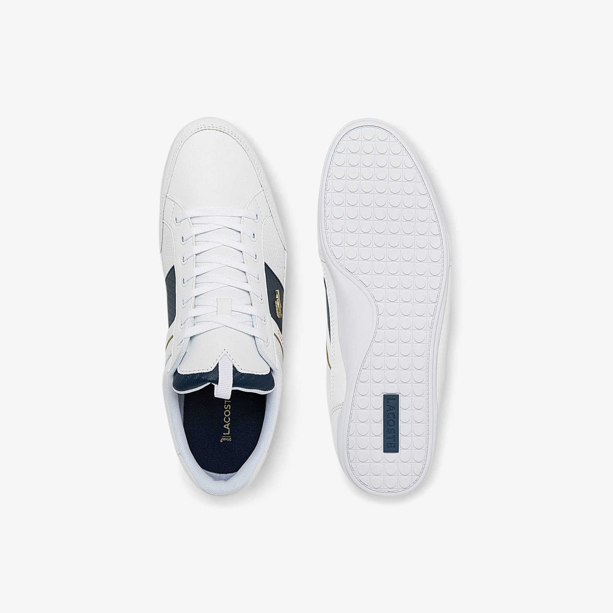 Men's Chaymon Leather Sneakers - WHITE/WHITE
