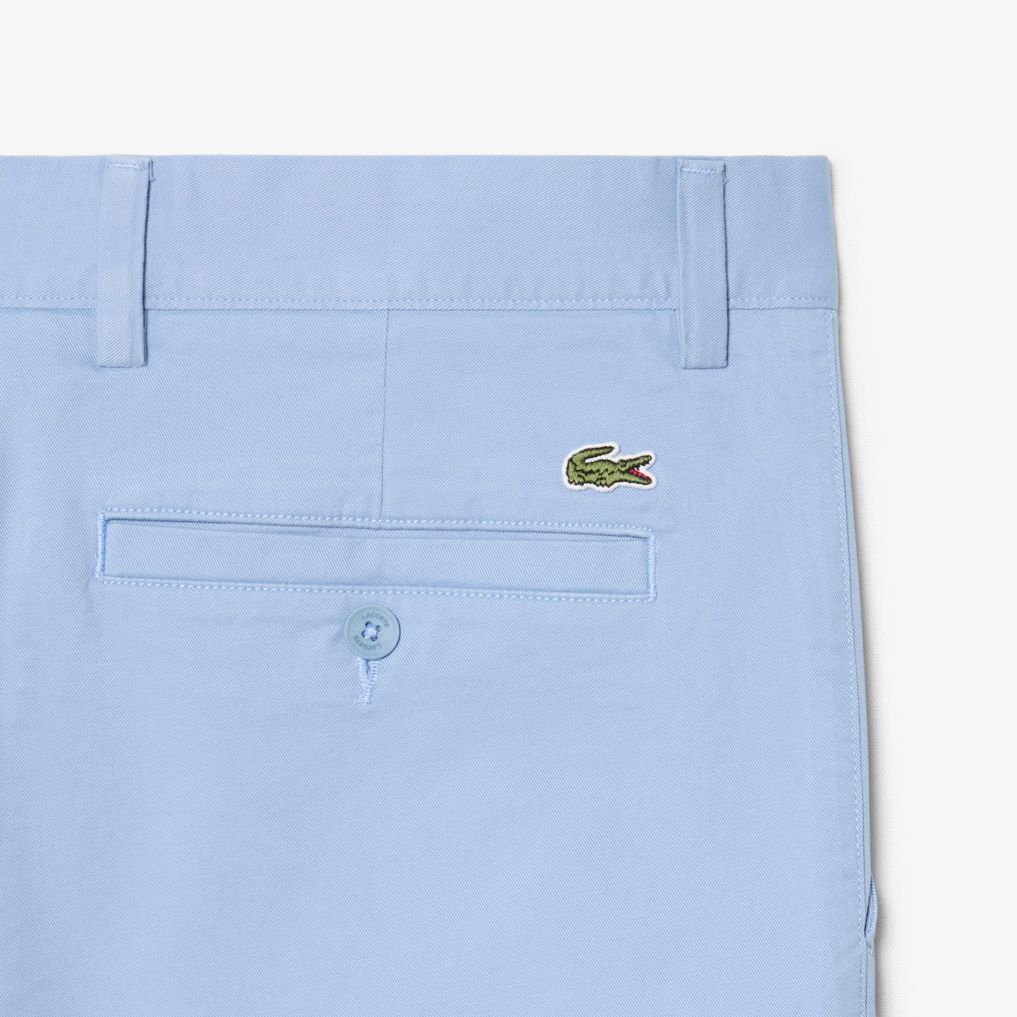 Stretch Twill Chino Shorts - Light Blue