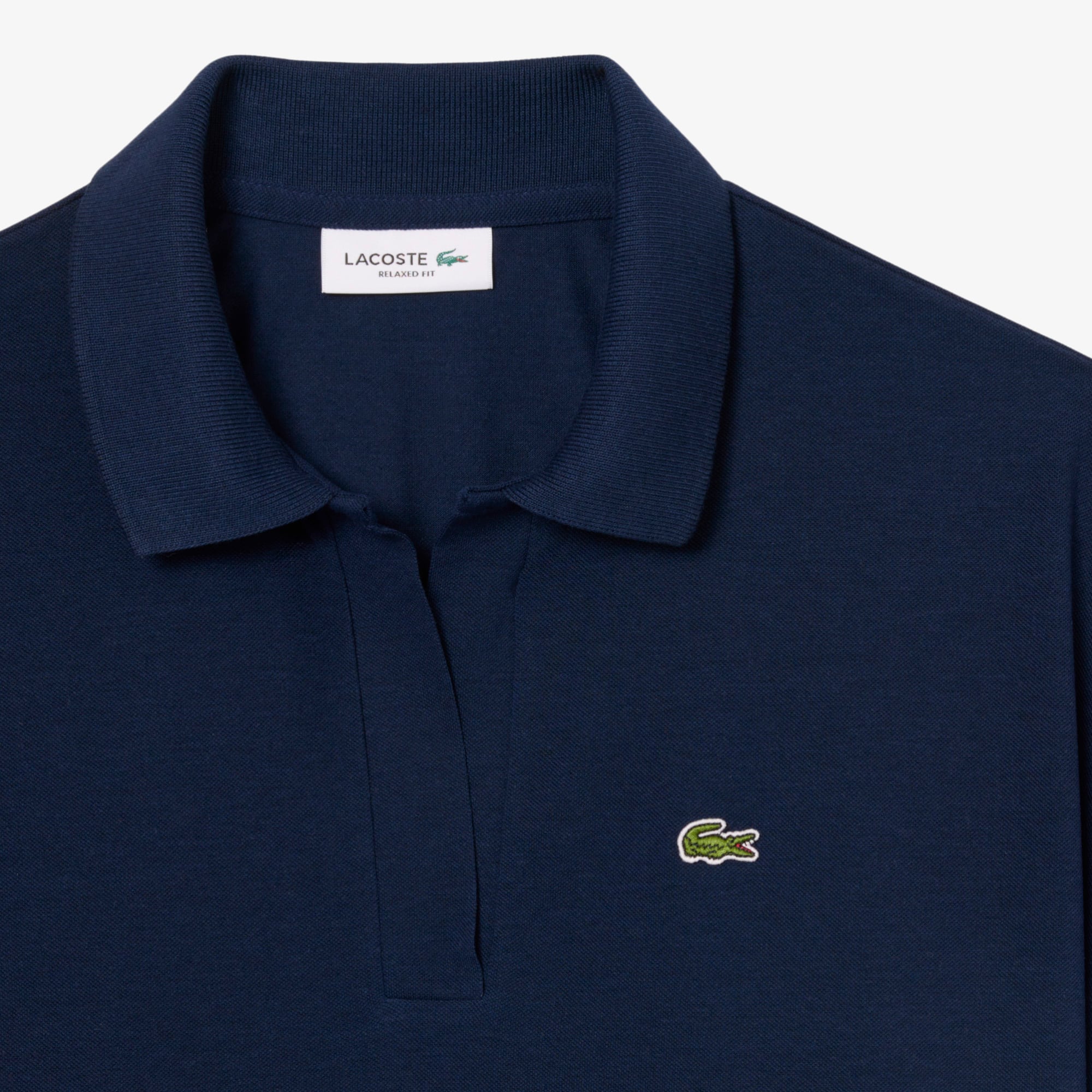 Women's Relaxed Fit Piqué Polo - Navy Blue
