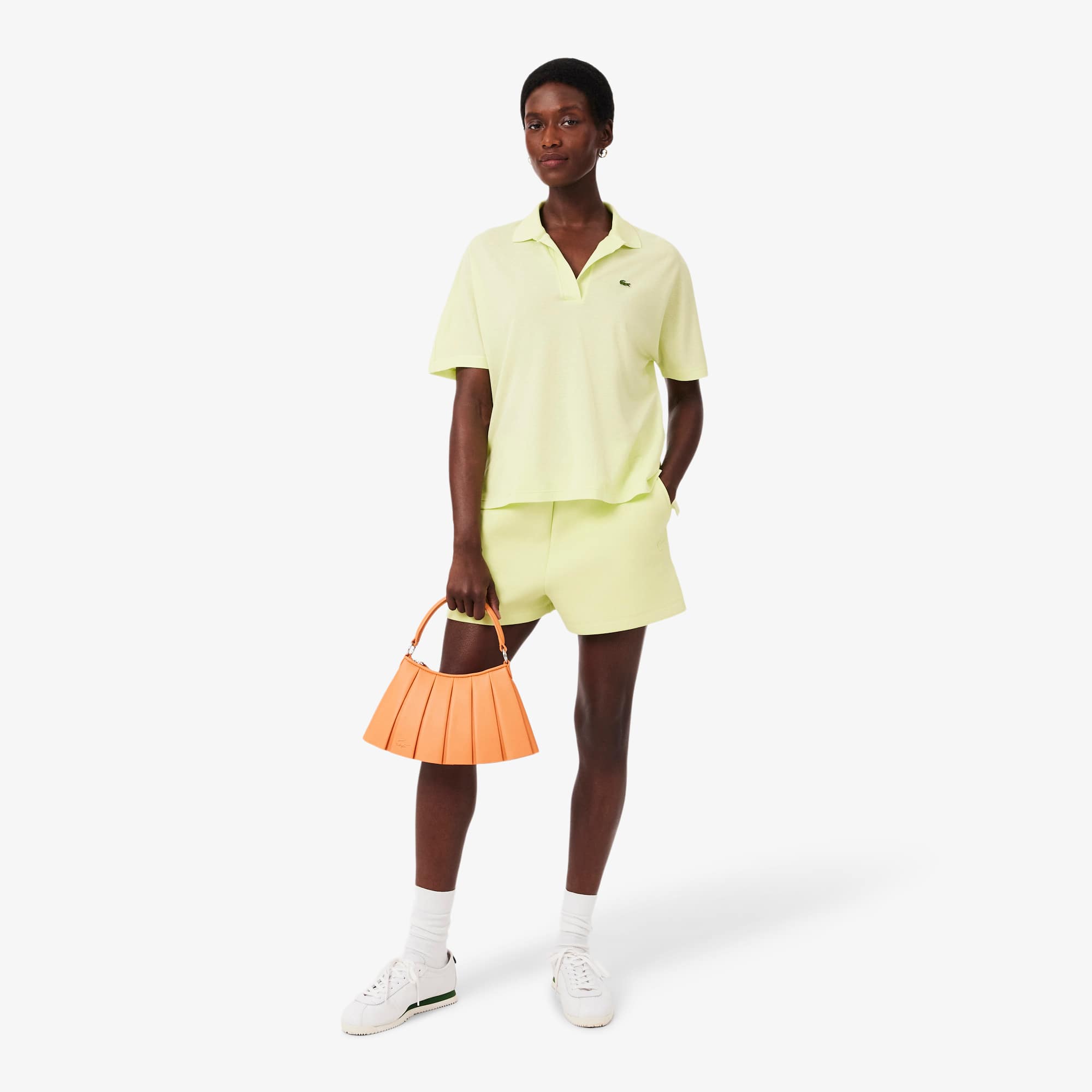 Women's Relaxed Fit Piqué Polo - Green