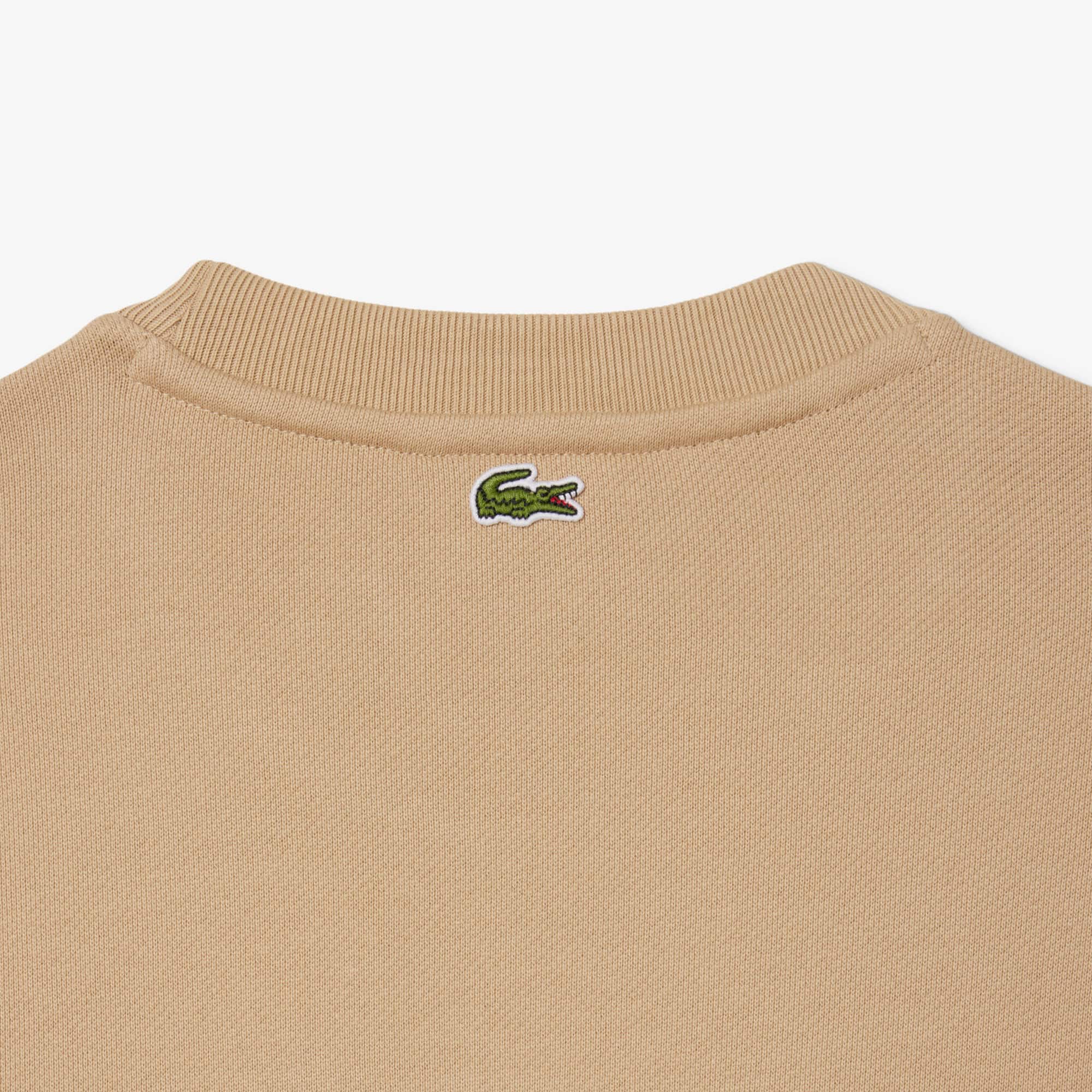 Women's Embossed Logo Cotton Sweatshirt - Beige