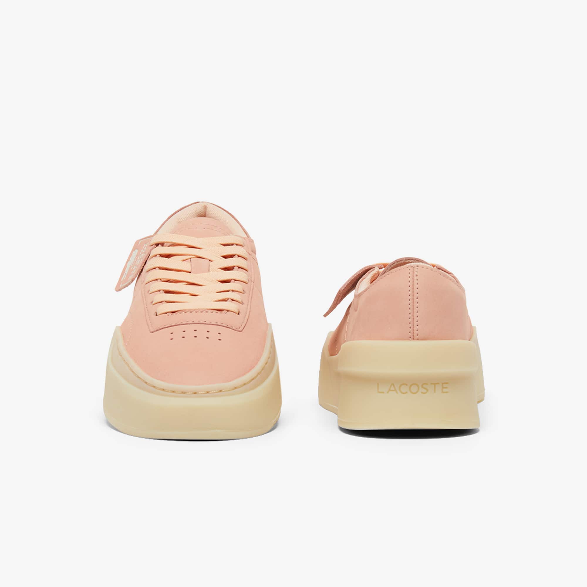 Women's Aura Club Leather Sneakers - PNK/LT TAN