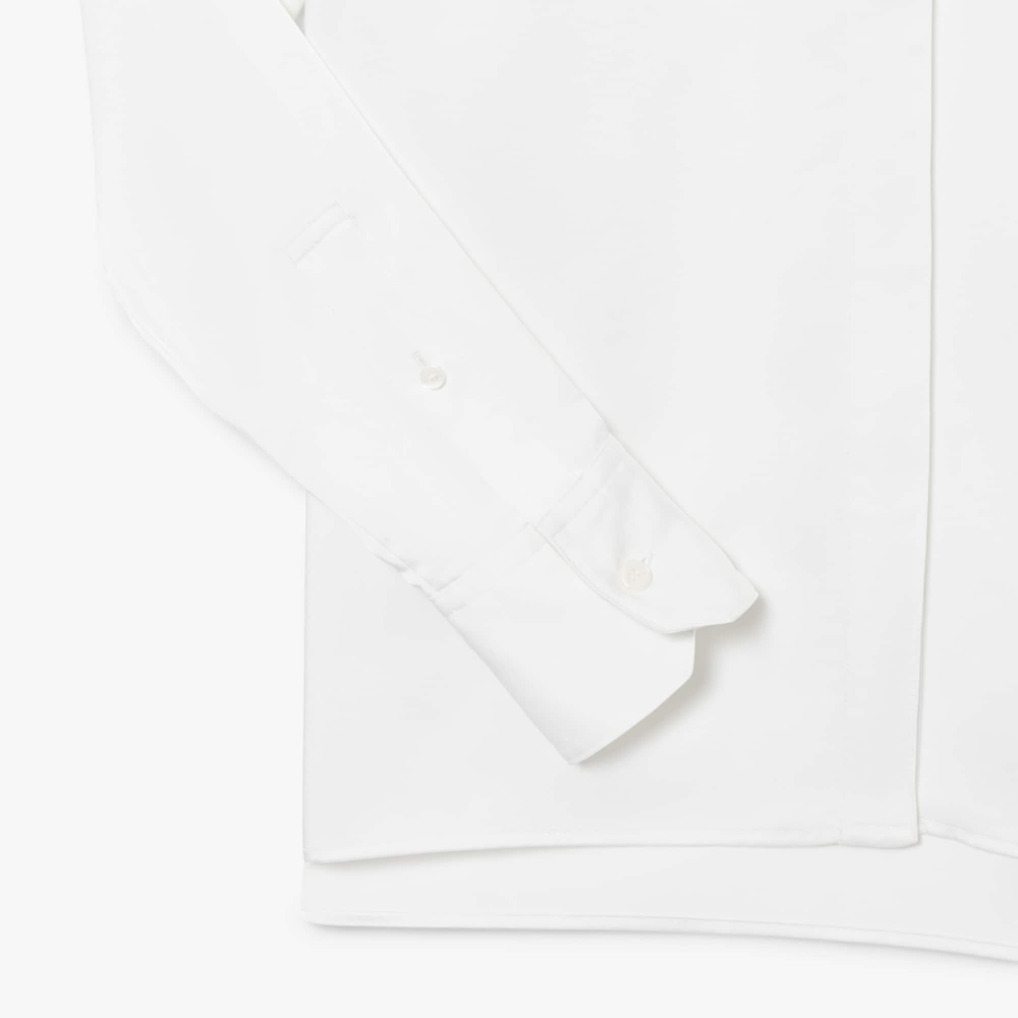 Regular Fit Removable Tie Collar Shirt - White