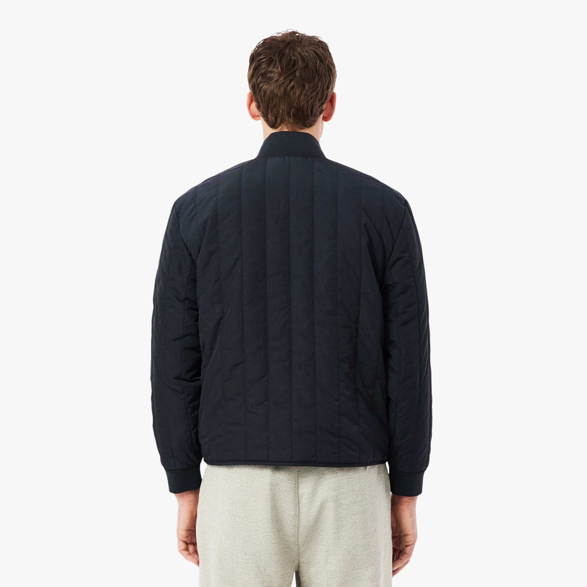 Lightweight Water-Repellent Quilted Puffed Jacket - Black