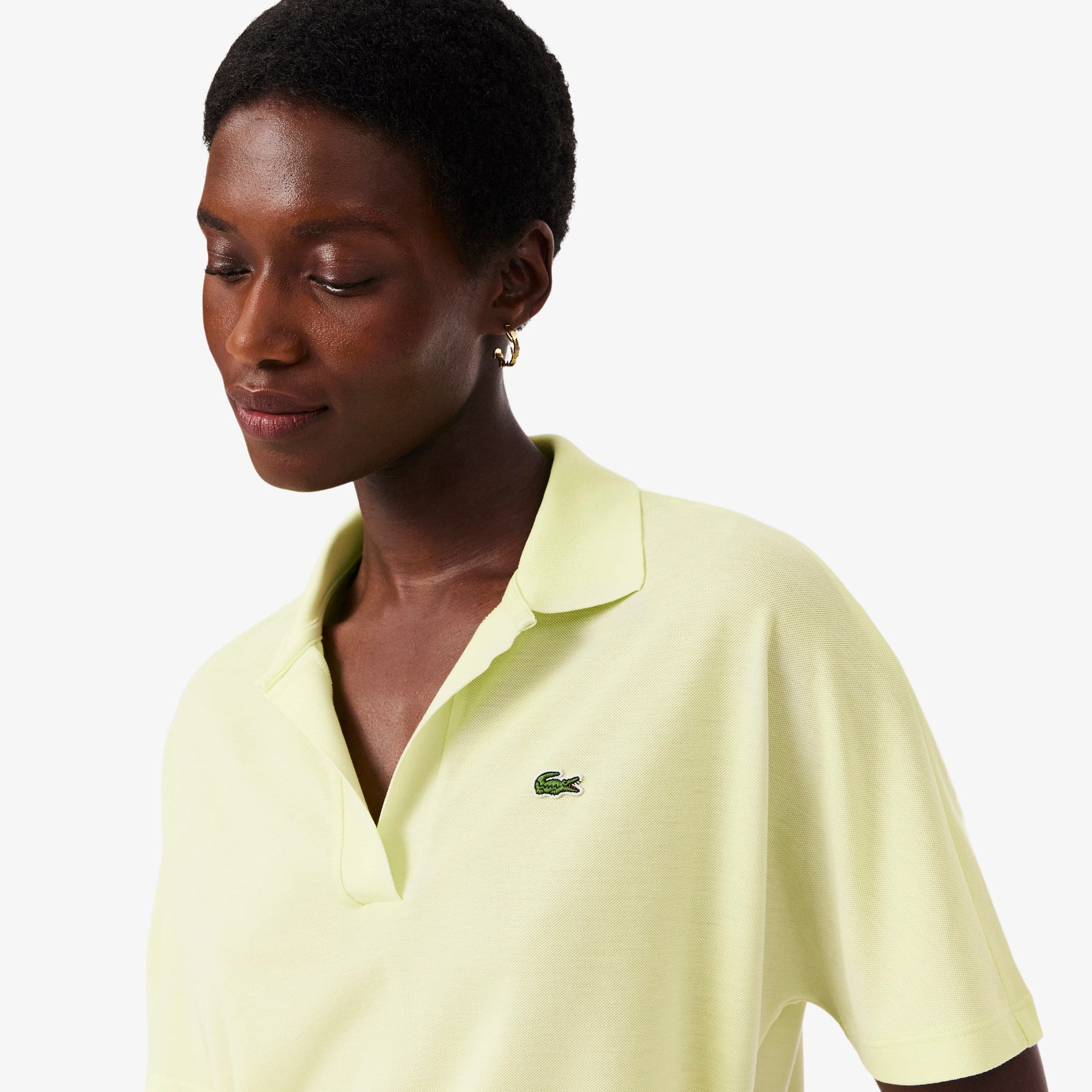 Women's Relaxed Fit Piqué Polo - Green