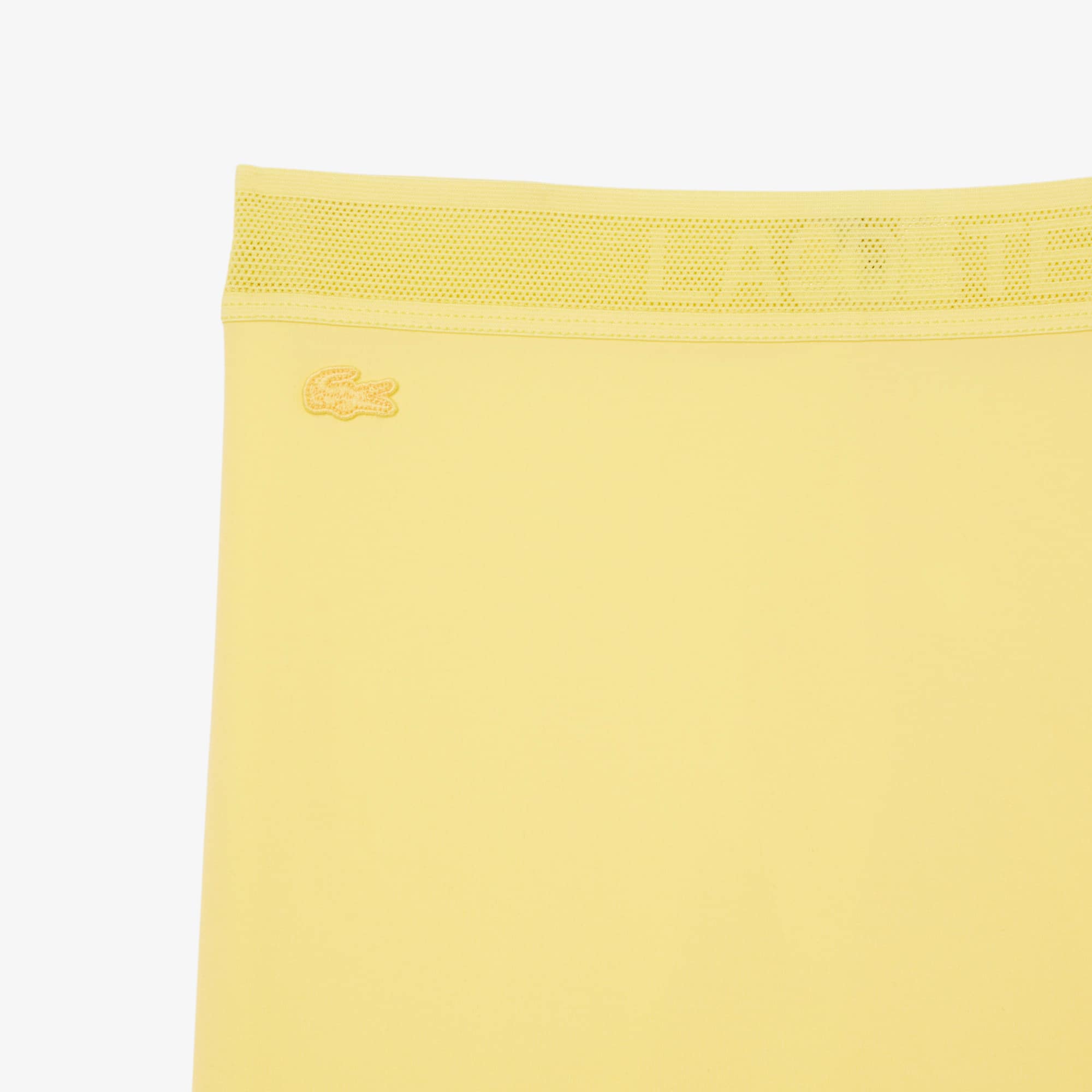 High Waist Microfiber Cycle Shorts - Pastel yellow