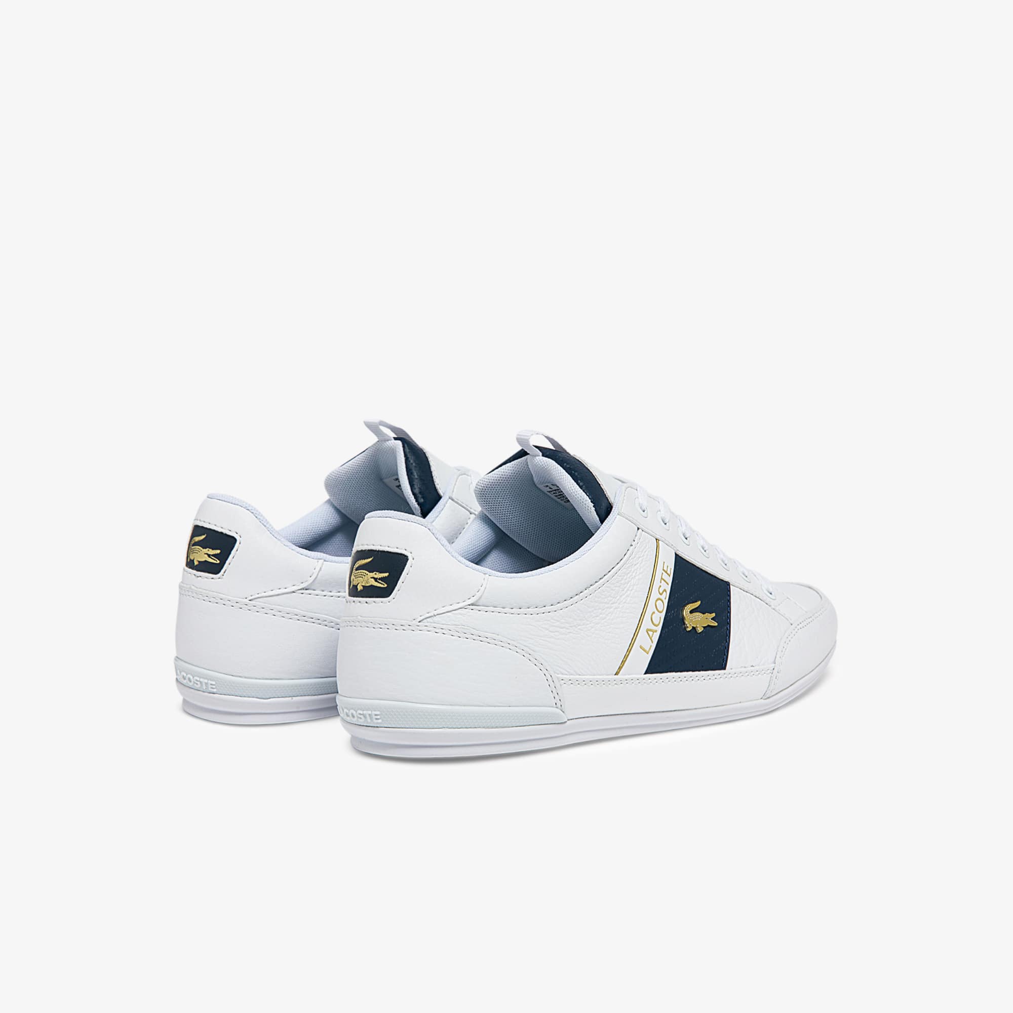 Men's Chaymon Leather Sneakers - WHITE/WHITE