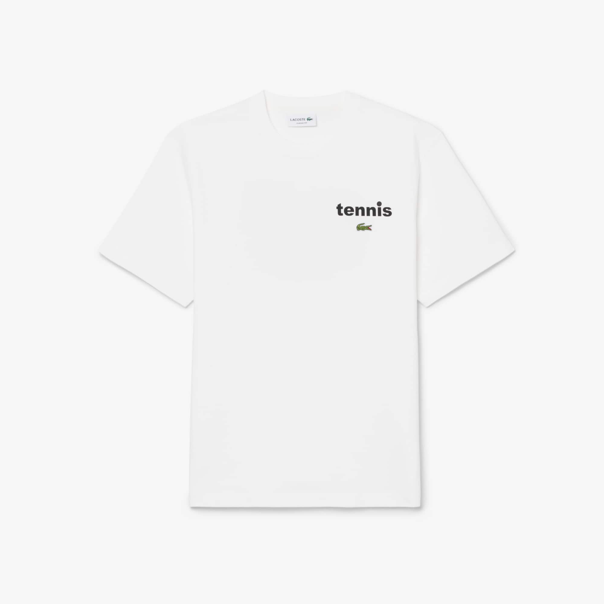 Print Cotton T-Shirt - White