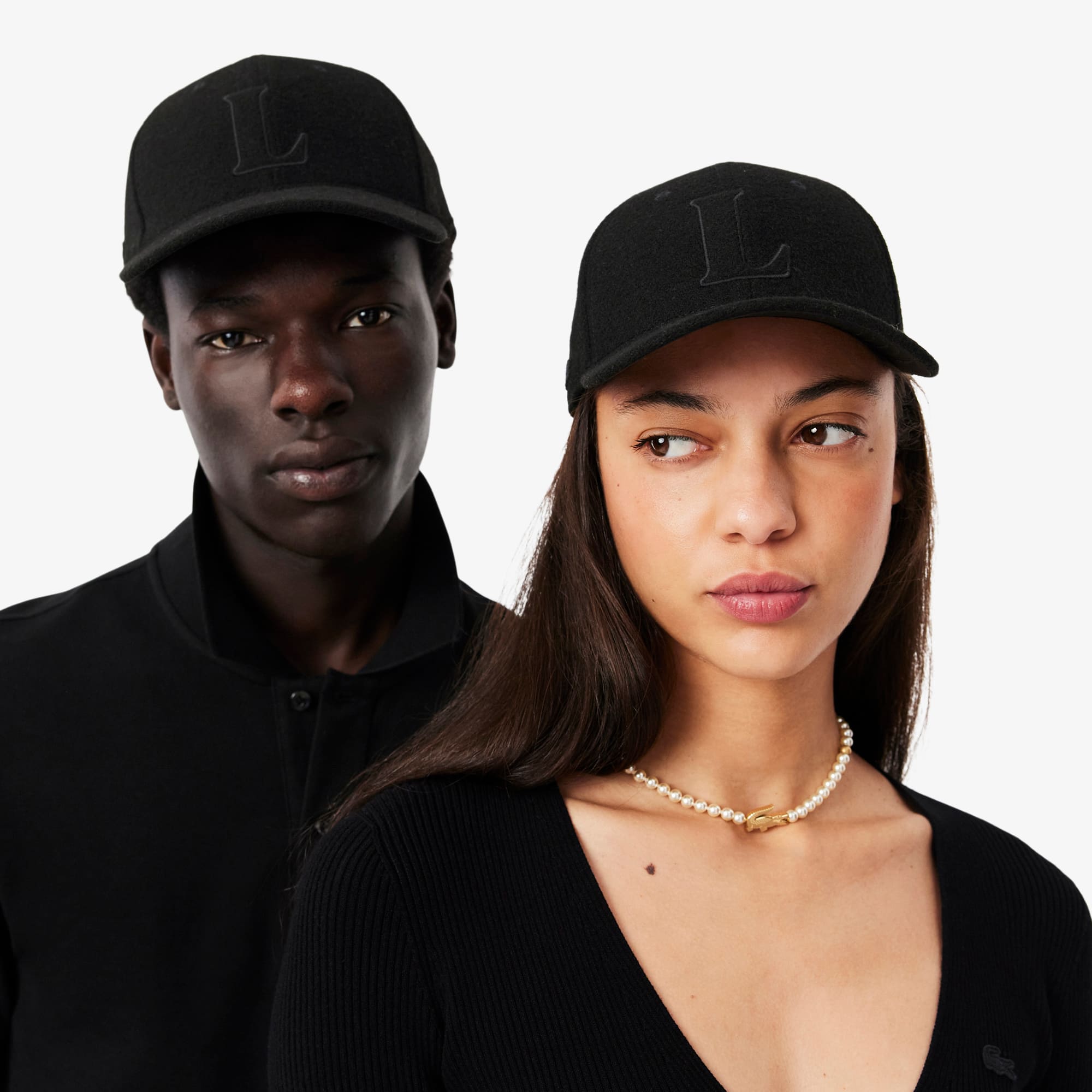 Unisex Wool Felt Baseball Cap - Black
