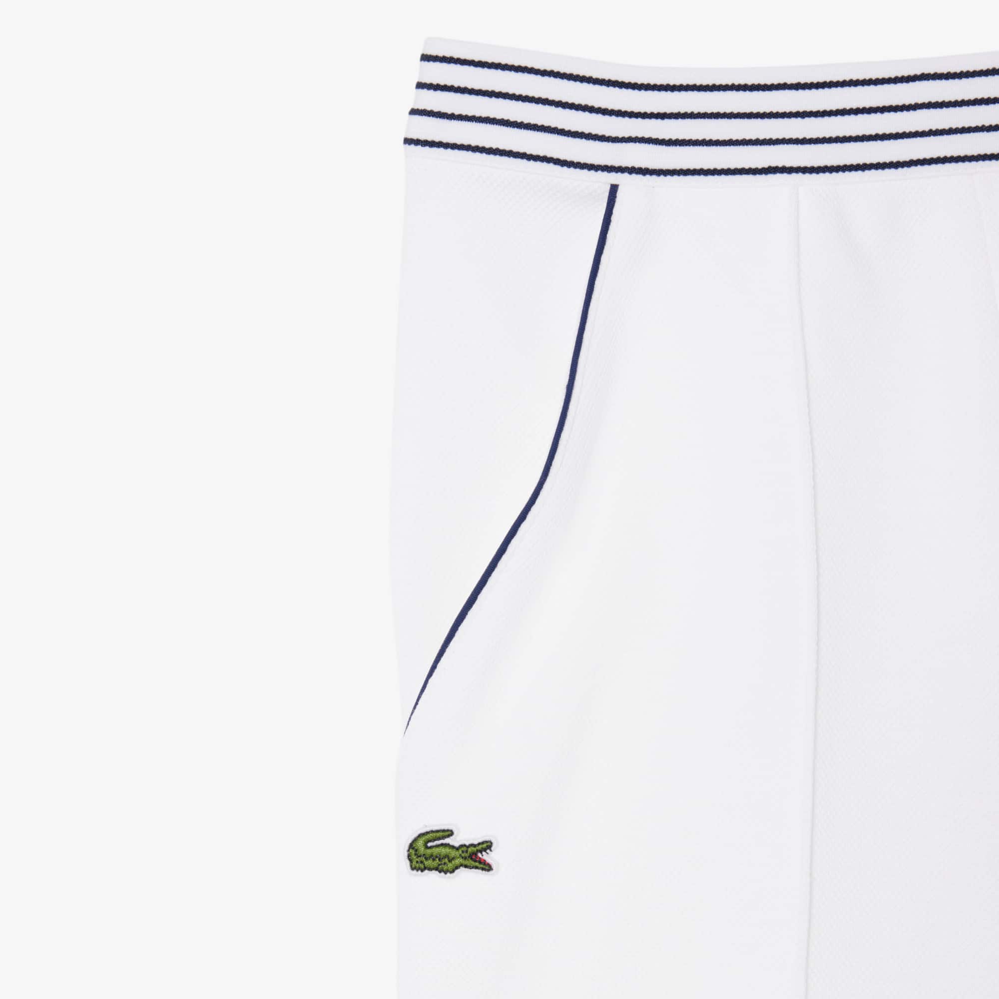 Made In France Piqué Shorts - White / Navy Blue