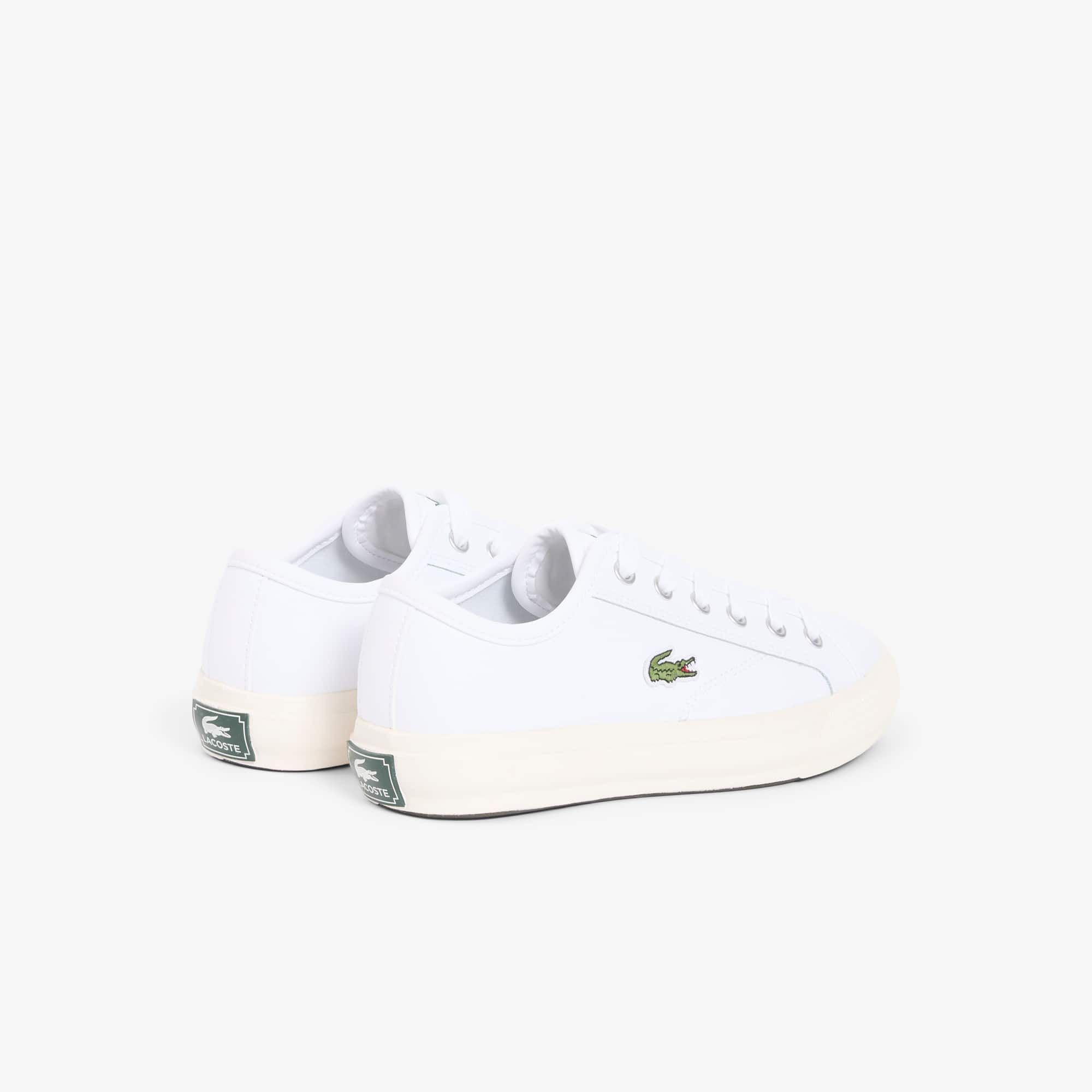 Women's Backcourt Leather Sneakers - WHT/OFF WHT