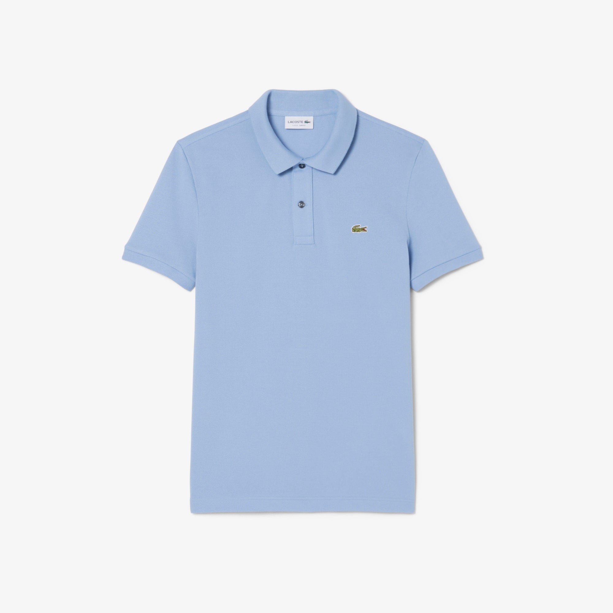 Men's Slim Fit Piqué Polo - Light Blue