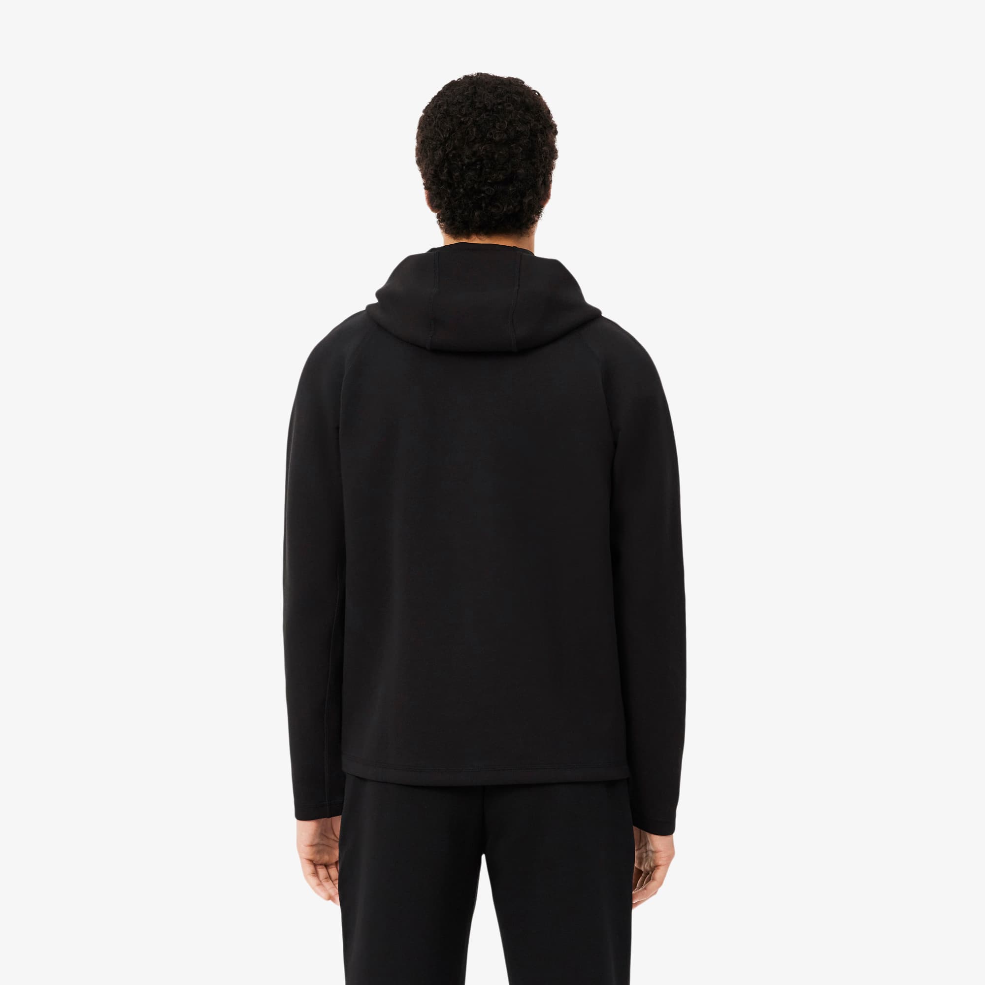 Sport Stretch Zipped Hoodie - Black