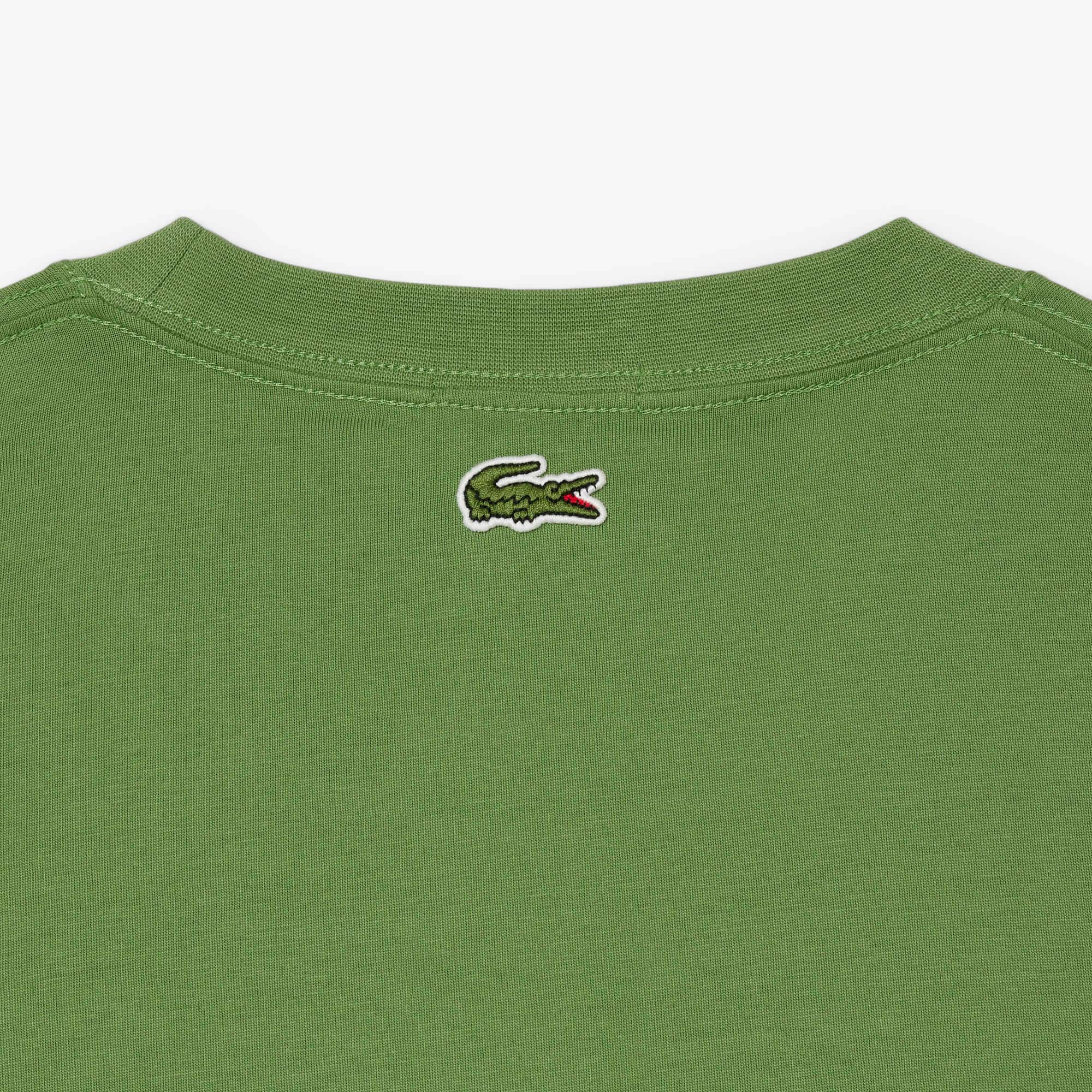 Embroidered Cotton T-Shirt - Green