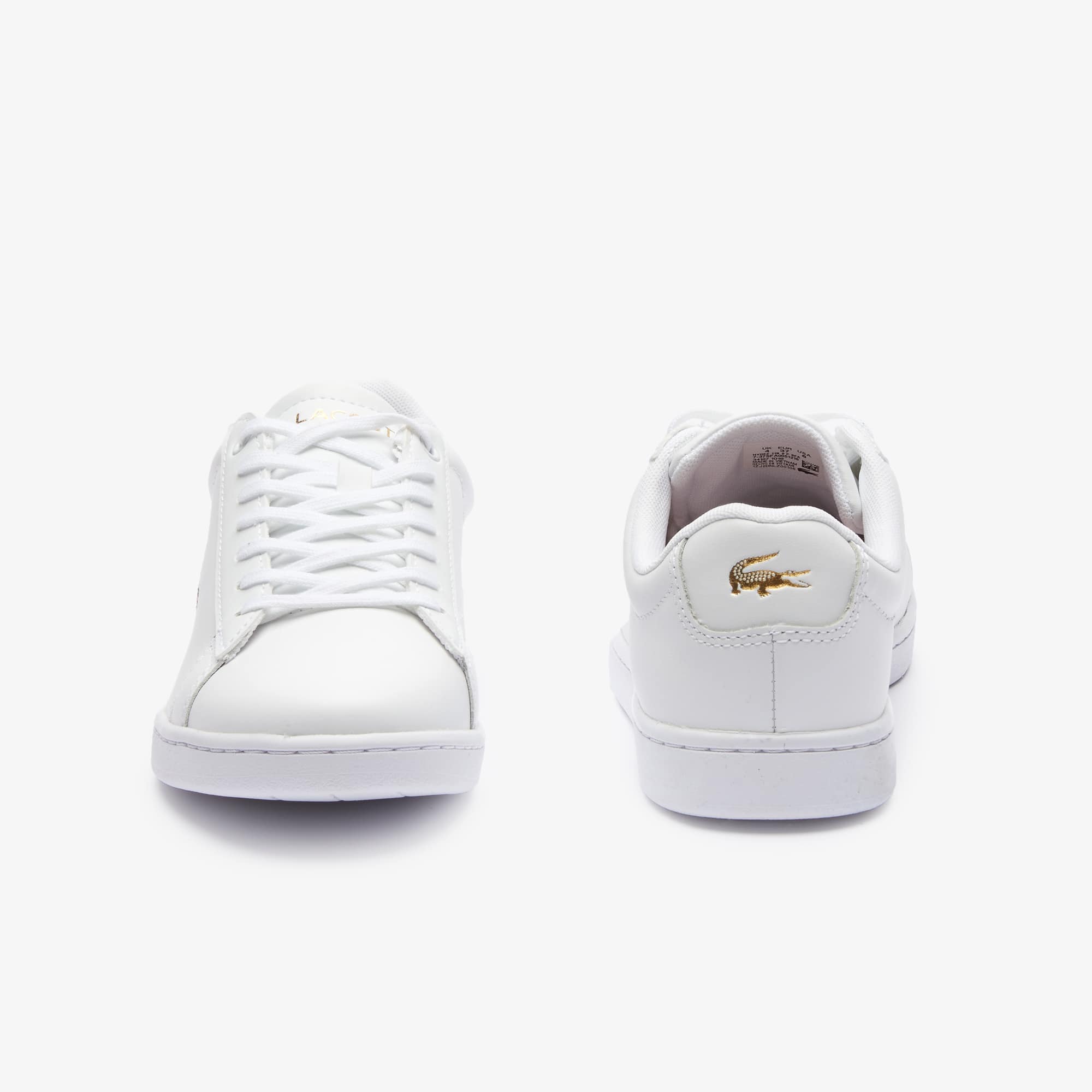 Women's Hydez Leather Sneakers - WHT/GLD