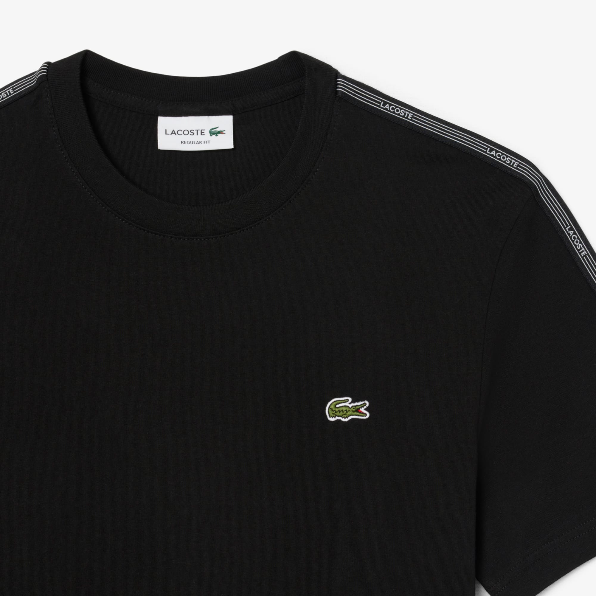 Branded Stripe Band T-Shirt - Black