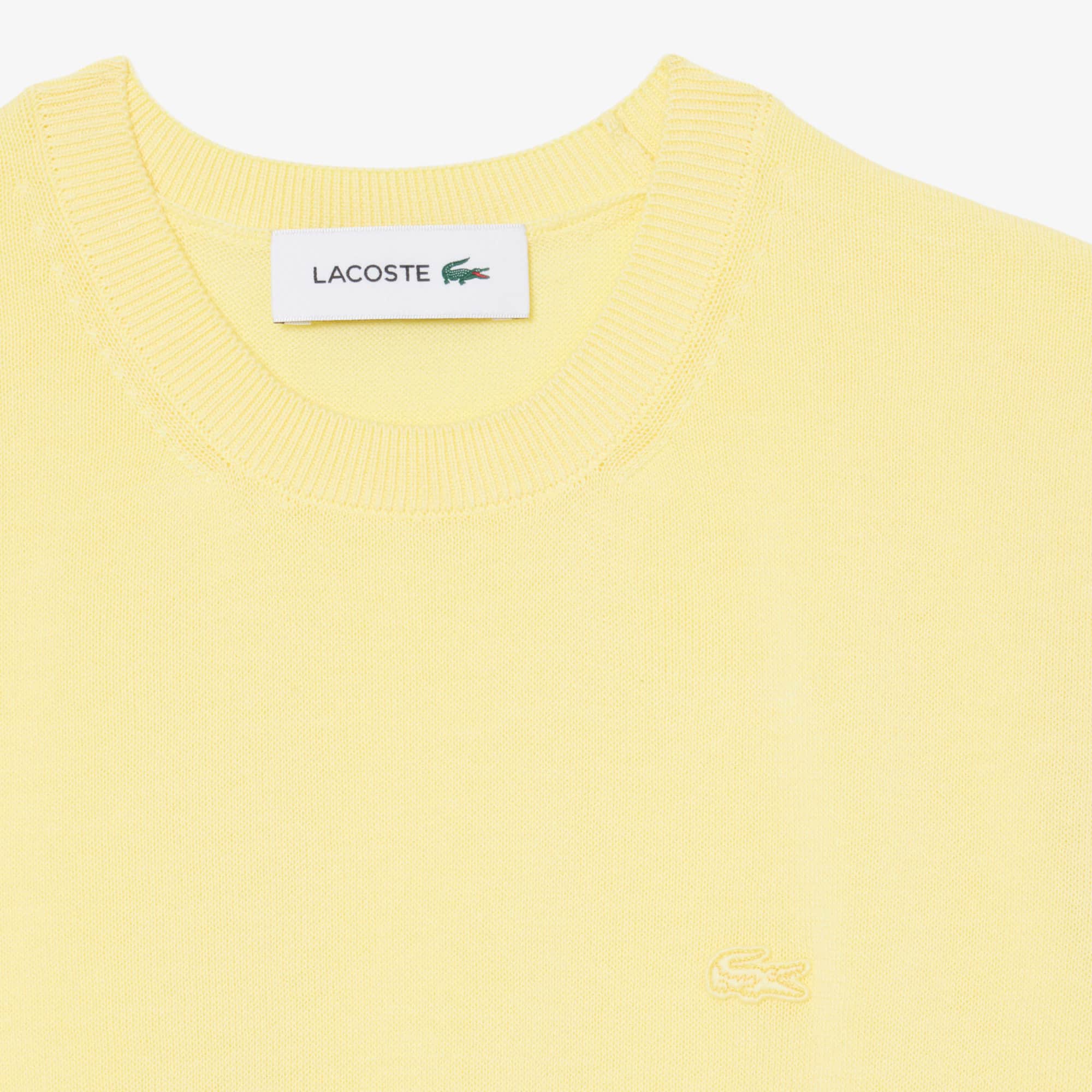 Short Sleeved 3D Knit Sweater - Pastel yellow