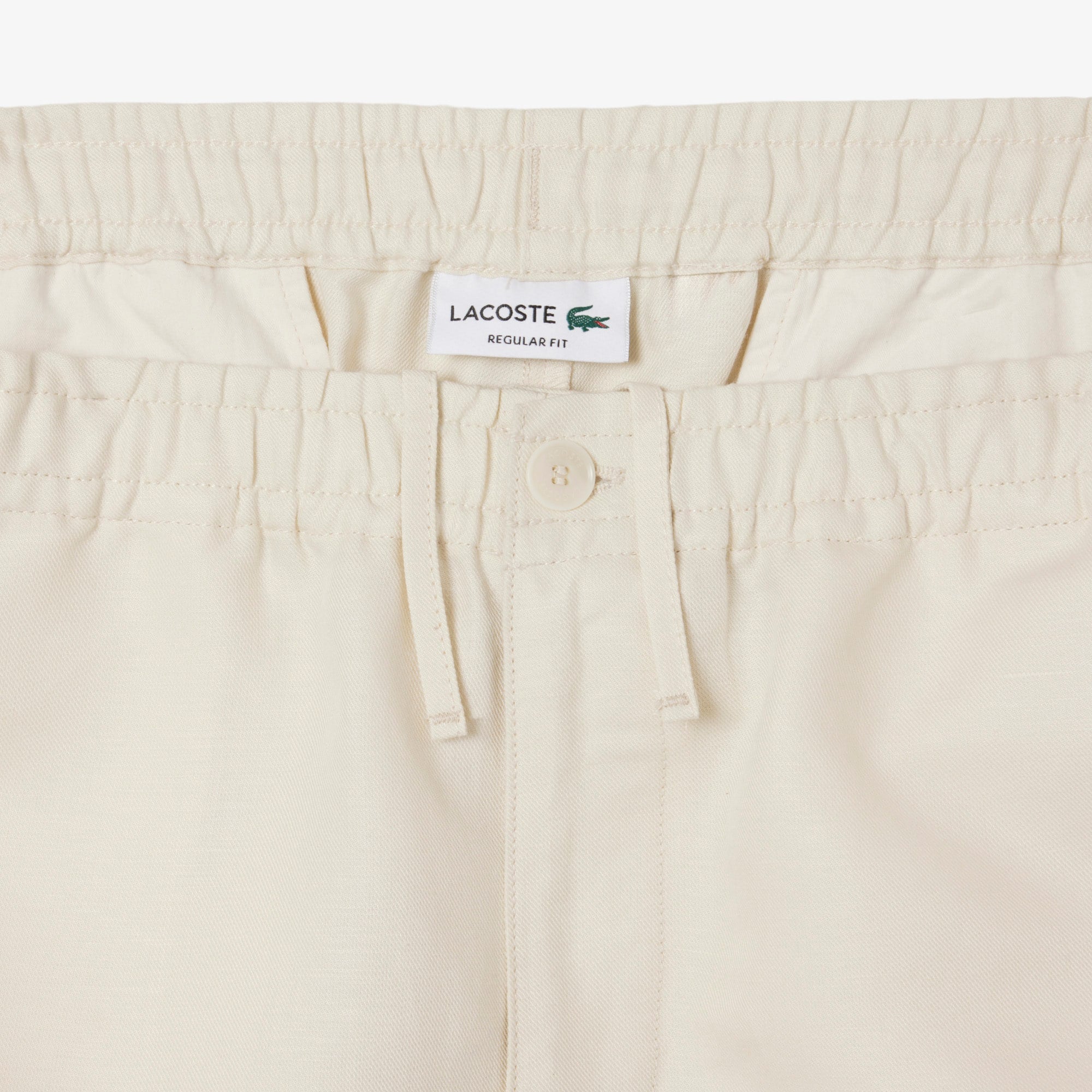 Men's Regular Fit Wool Blend Shorts - Beige