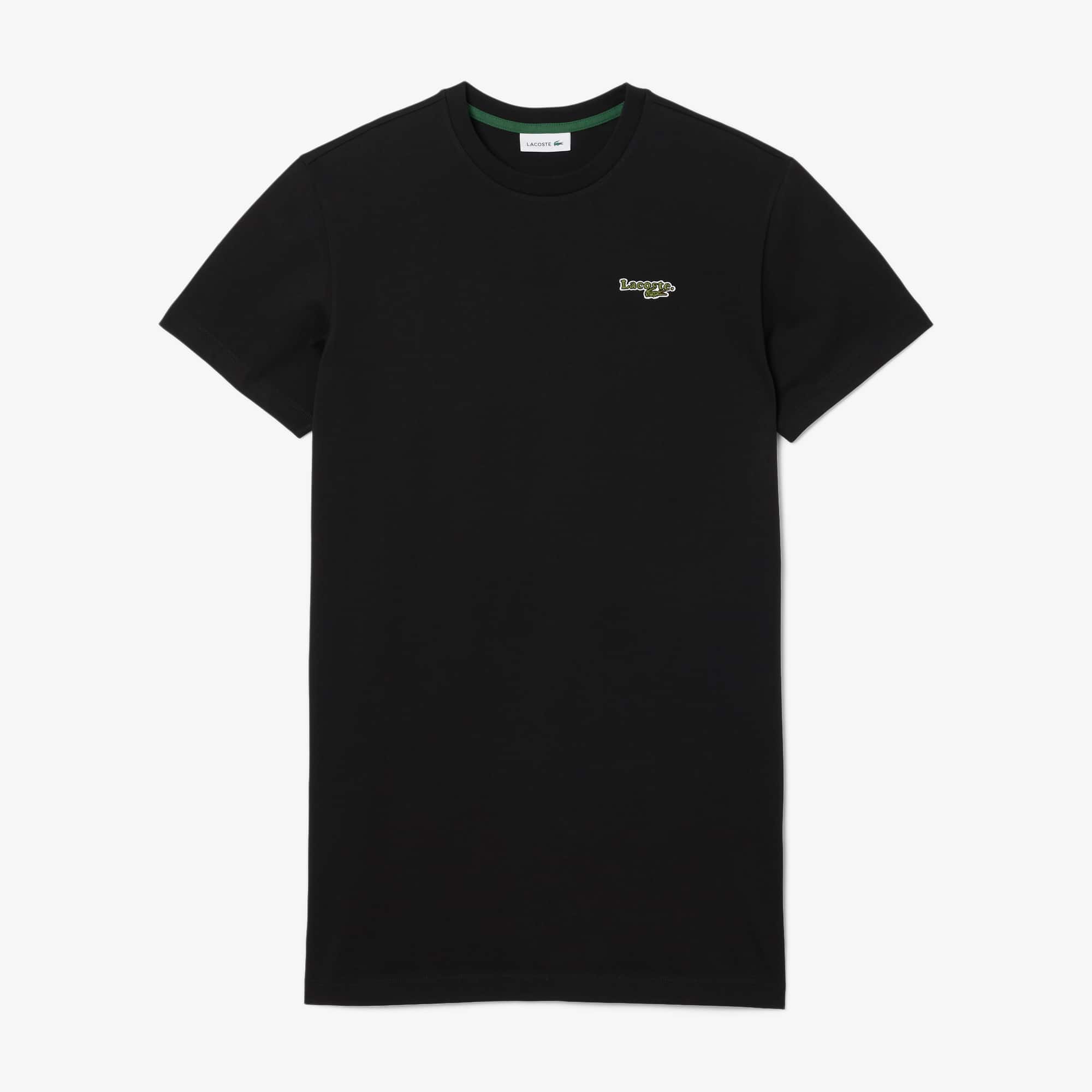 Oversized cotton T-Shirt dress - Black