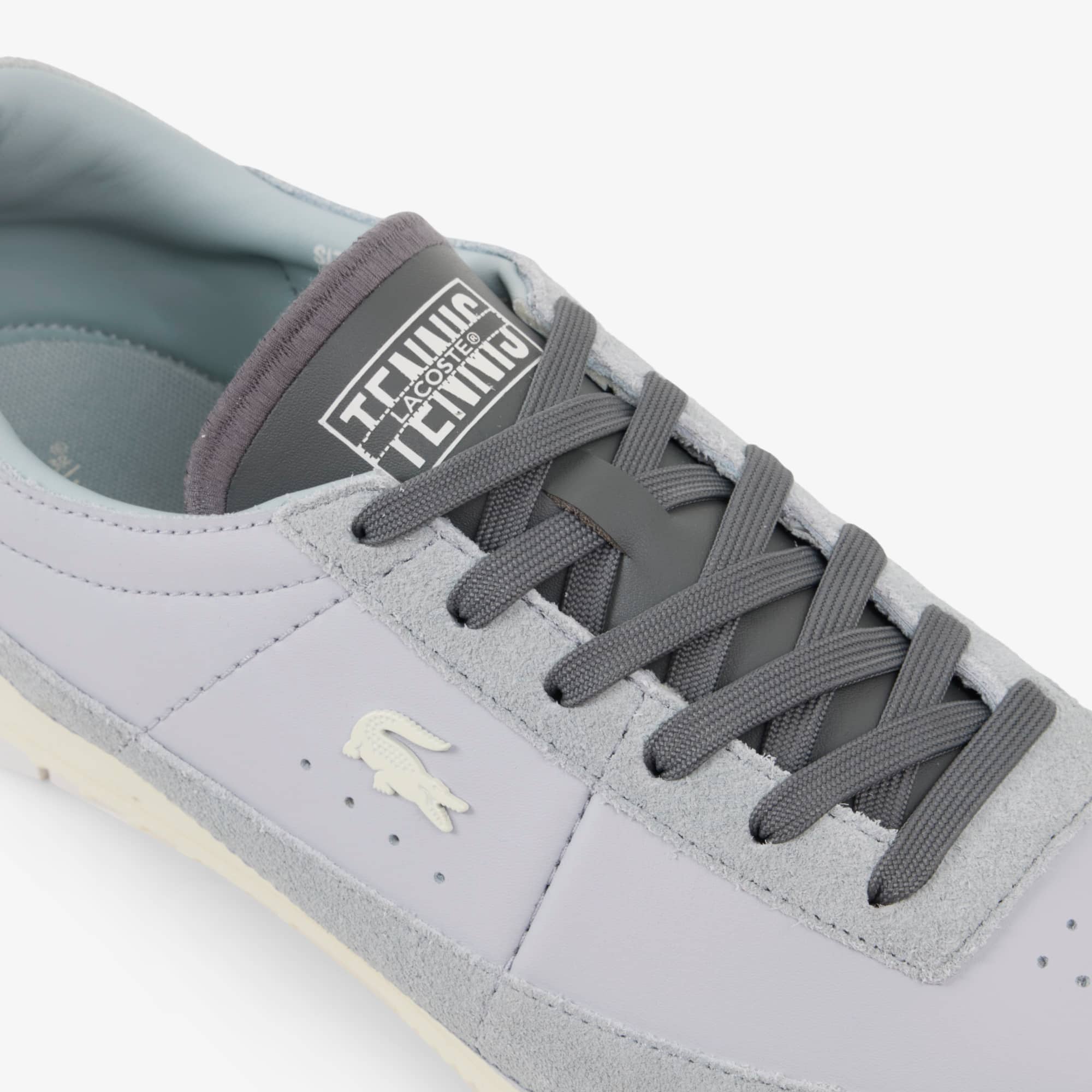 Men's Aura Leather Sneakers - LT GRY/LT YLW
