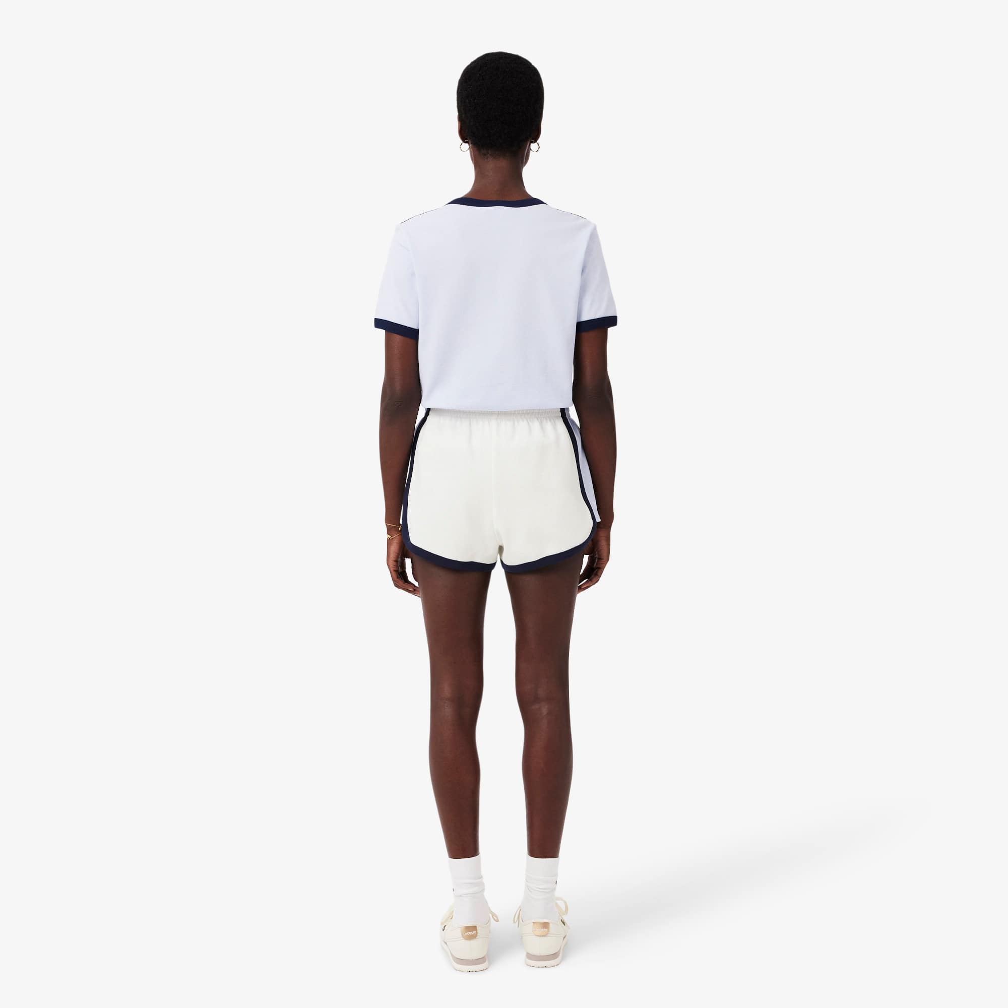 Cotton Shorts - Blanc / Bleu Clair / Bleu Marine