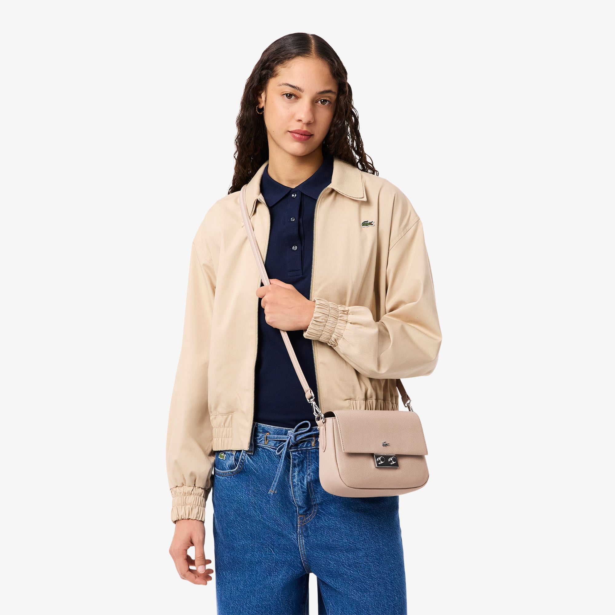 Flap Close Shoulder Bag - Taupe