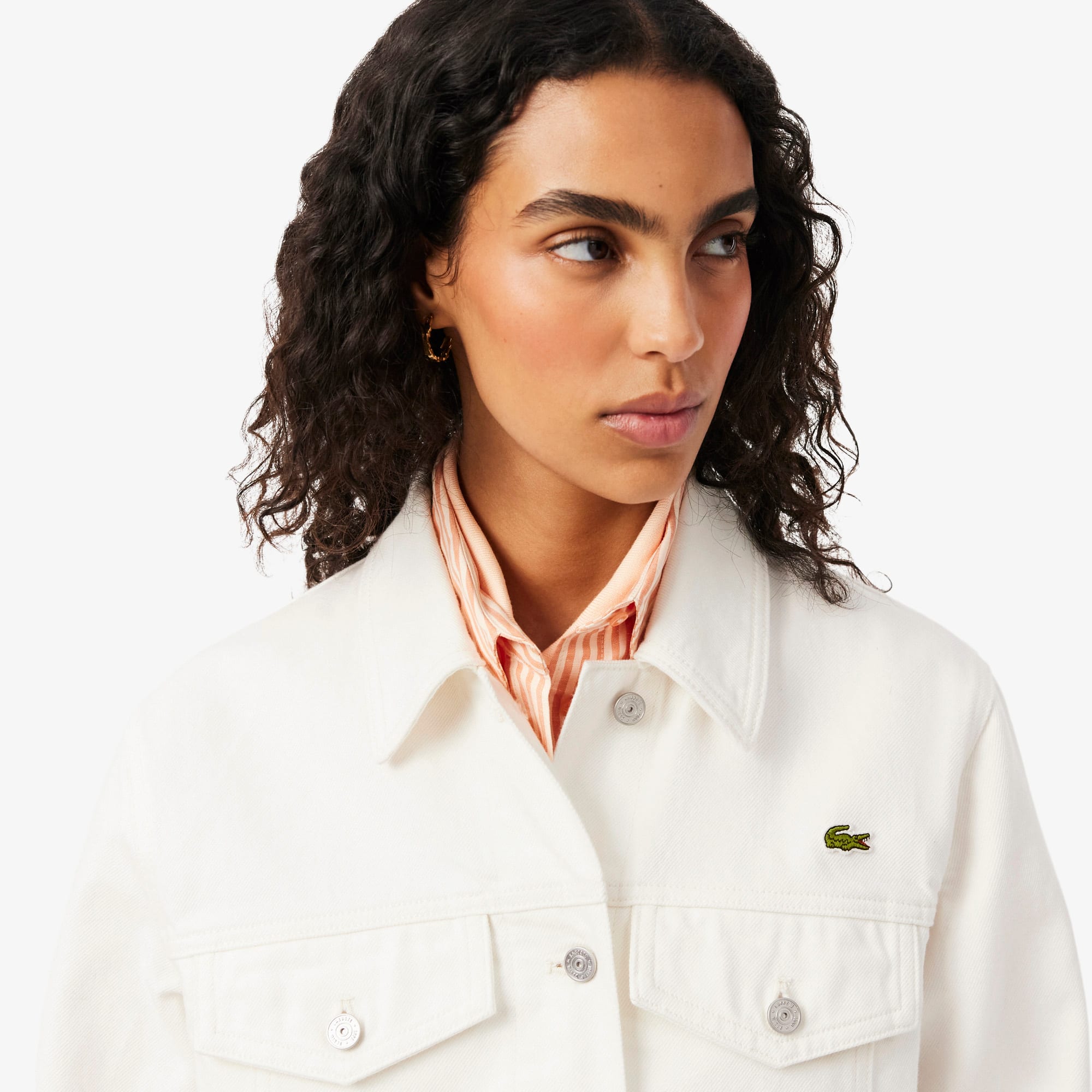 Cotton Denim Jacket - White