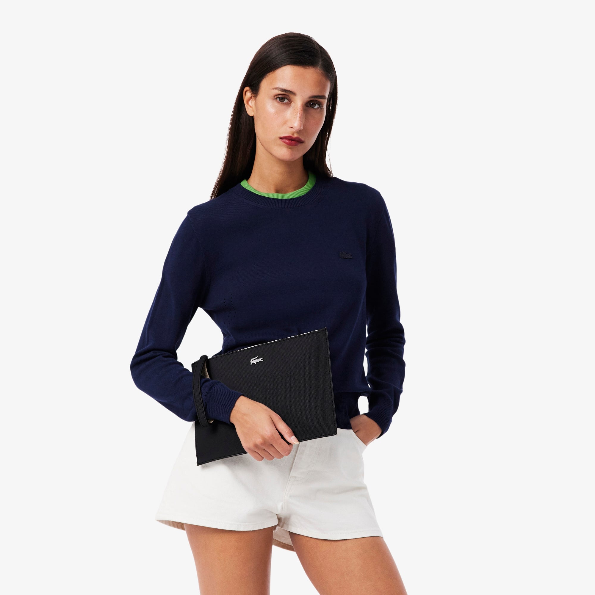 Anna Piqué Canvas Pouch - Noir krema