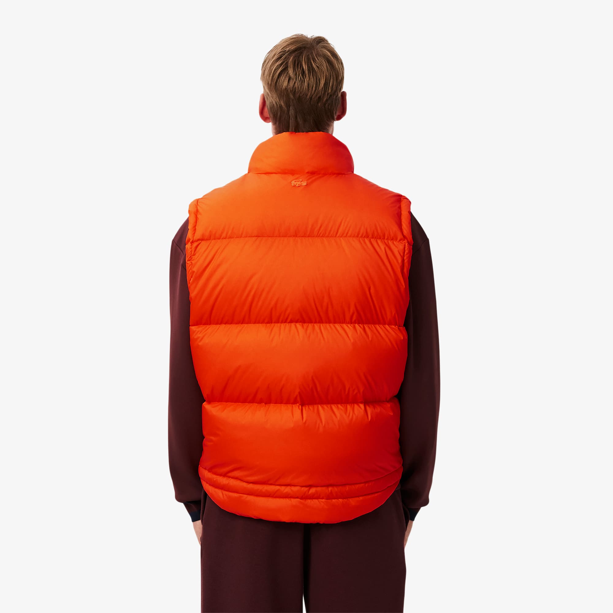 Men's Water-Repellent Puffer Vest - Orange