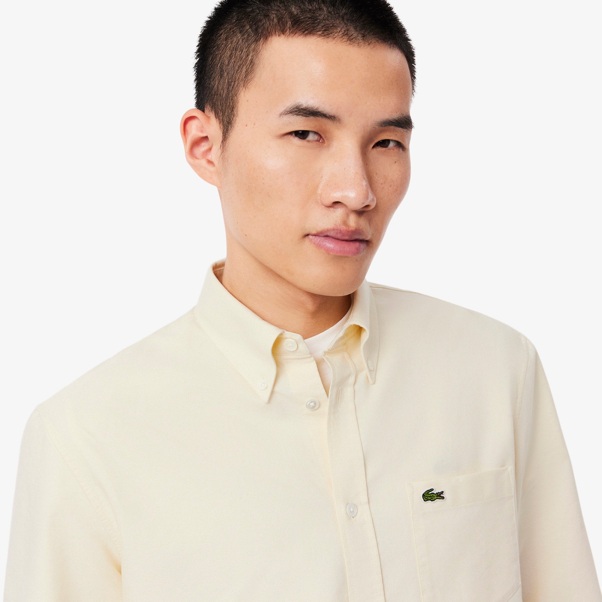 Men's Regular Fit Oxford Shirt - Beige
