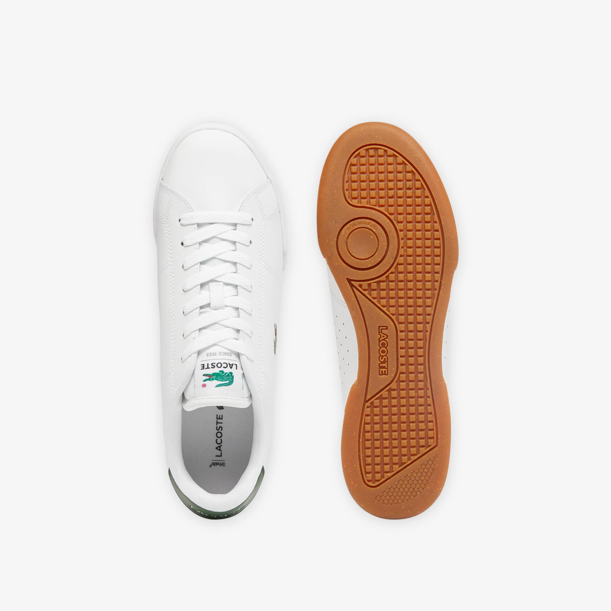 Men's Carnaby Cup Leather Sneakers - WHITE/DARK GREEN