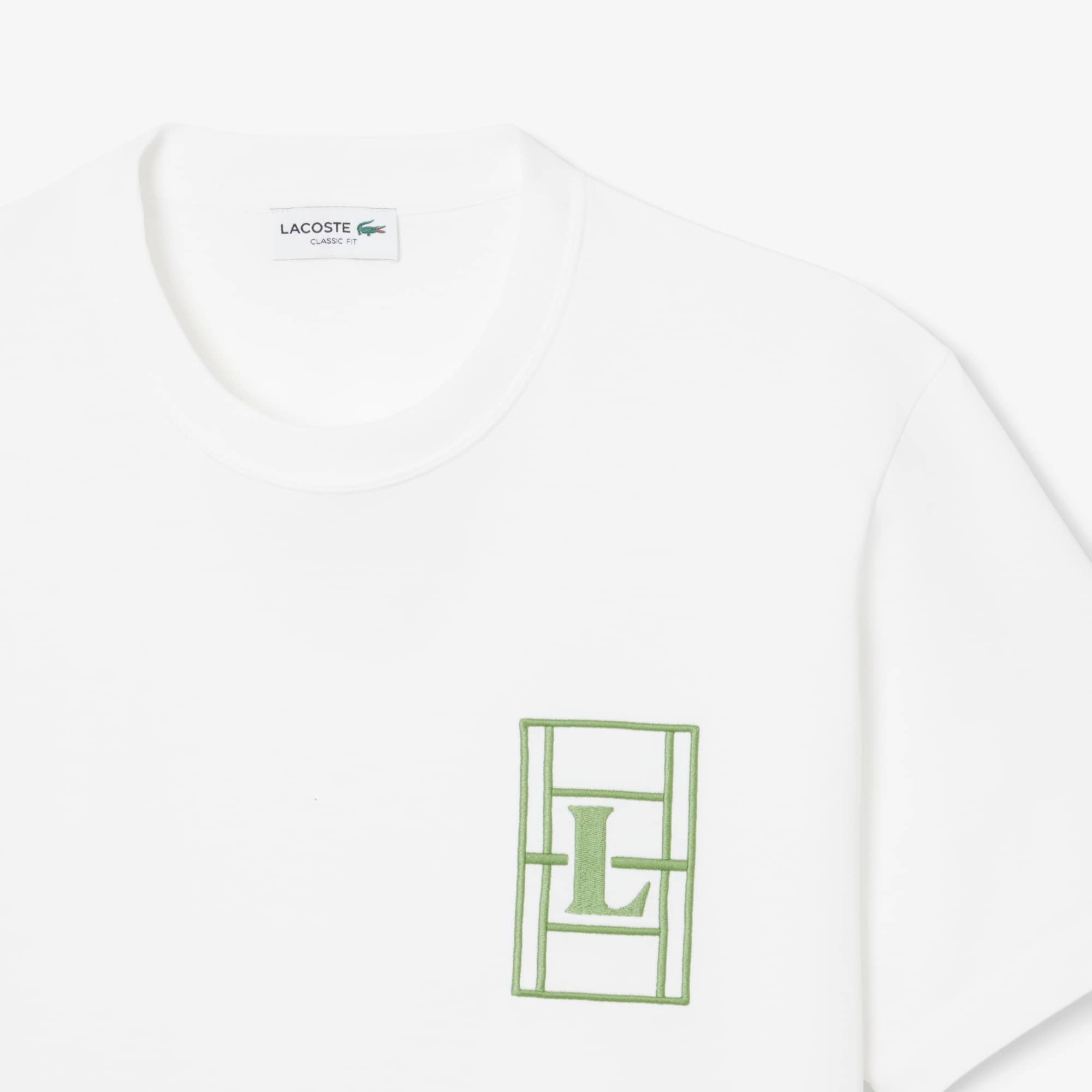 Embroidered Heavy Jersey T-Shirt - White