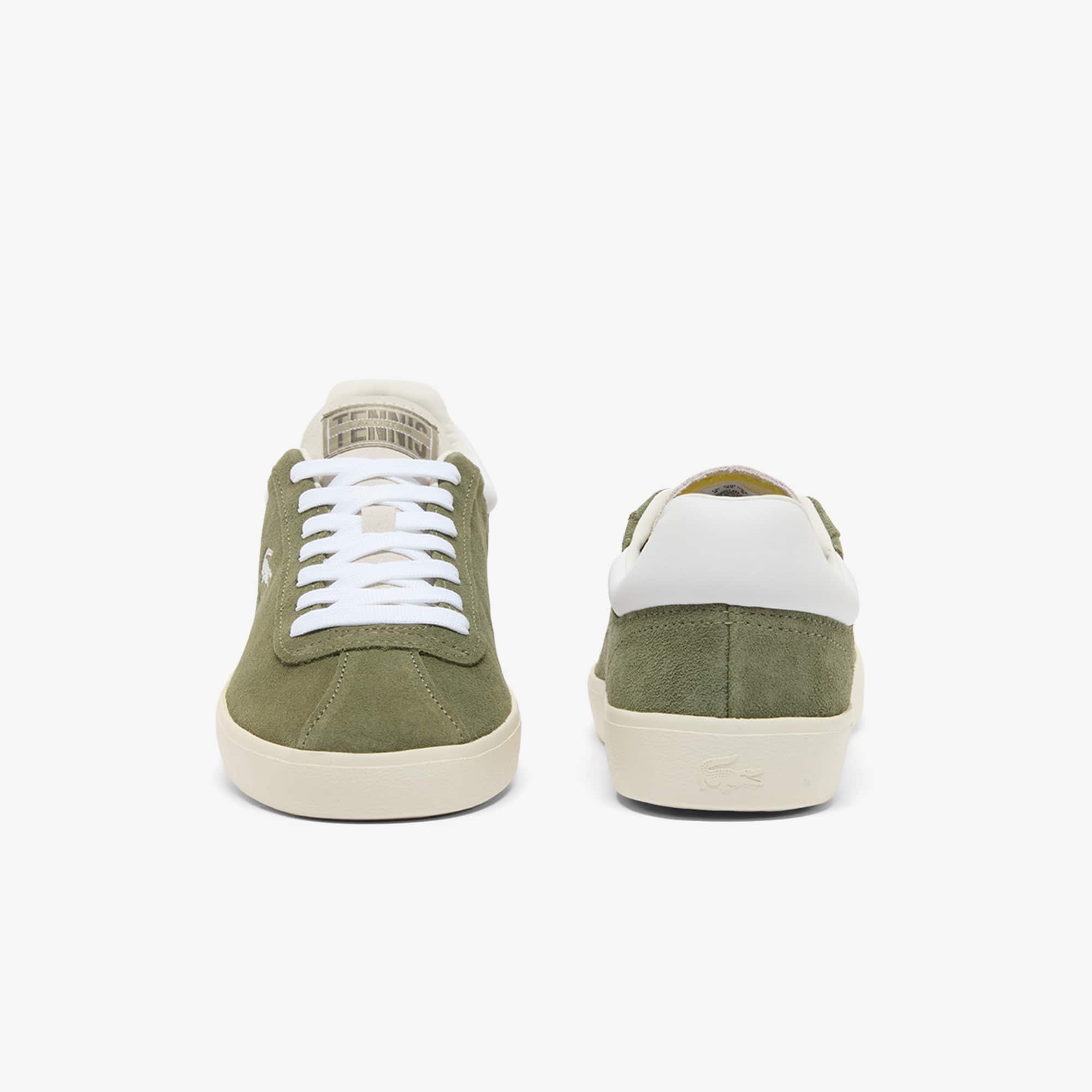 Men's Baseshot Suede Sneakers - KHK/WHT