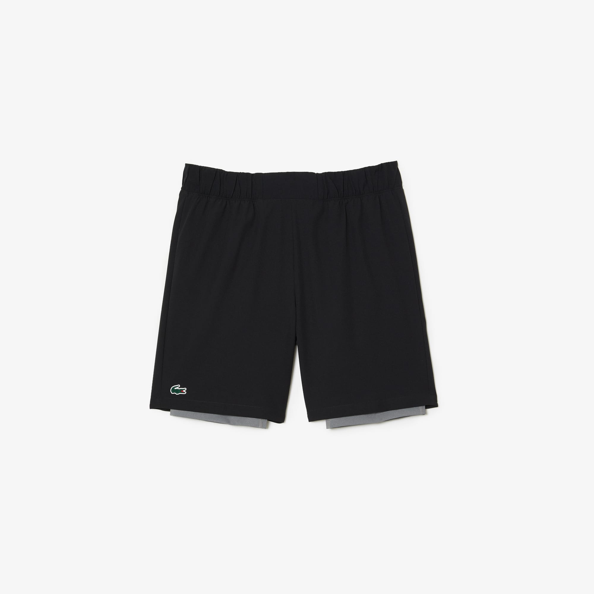 Men's Lined Ultra Dry Sport Shorts - Black / Grey Chine