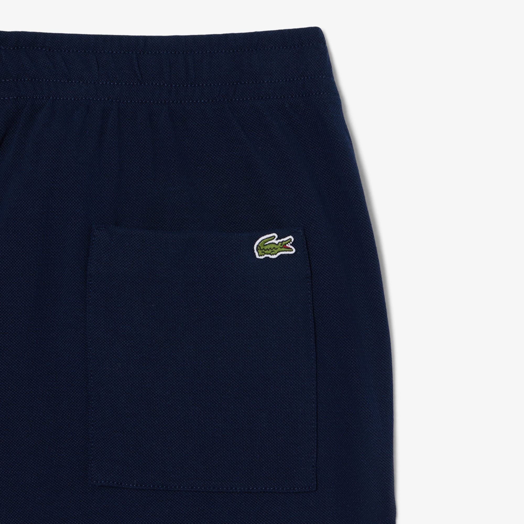 Piqué Relaxed Fit Shorts - Navy Blue