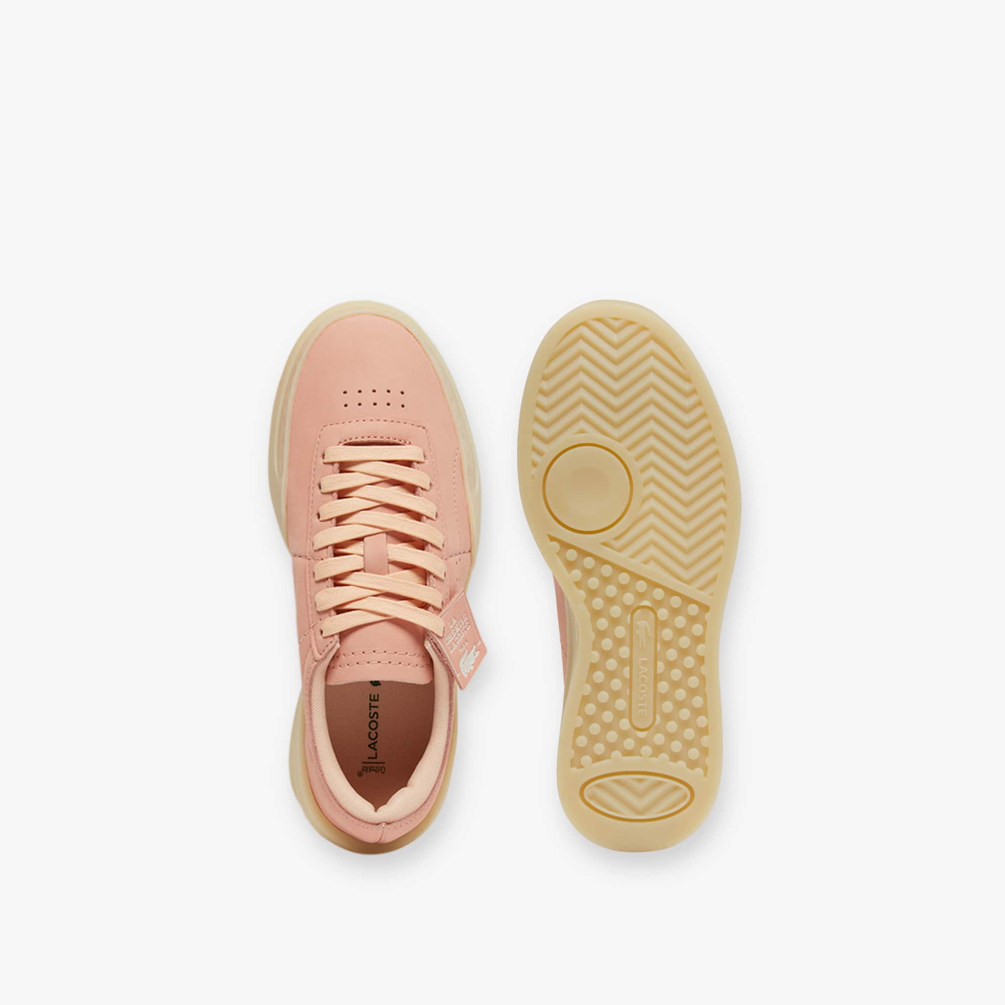 Women's Aura Club Leather Sneakers - PNK/LT TAN
