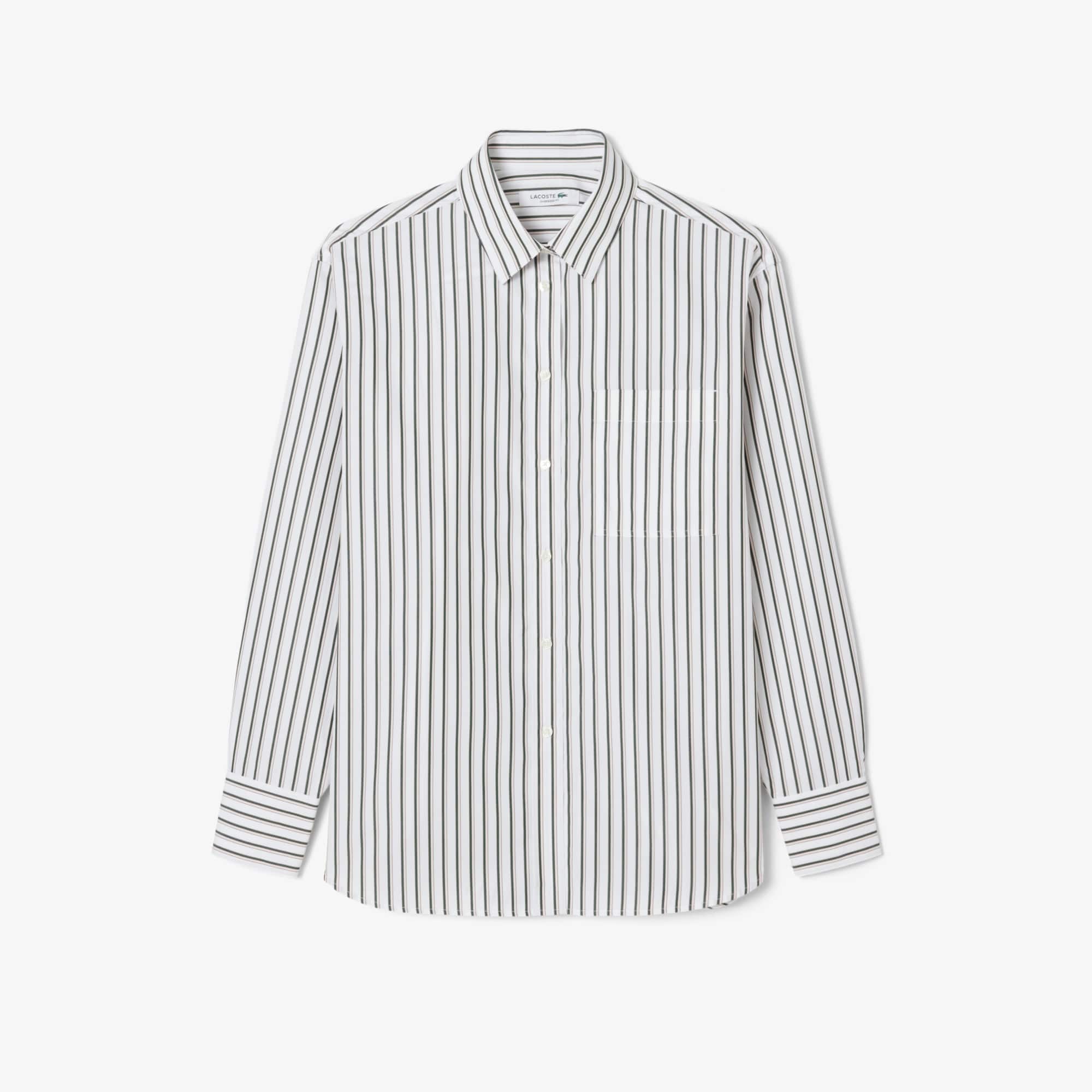 Women's Oversized Cotton Button Down Shirt - White / Green / Light Pink / Khaki Green