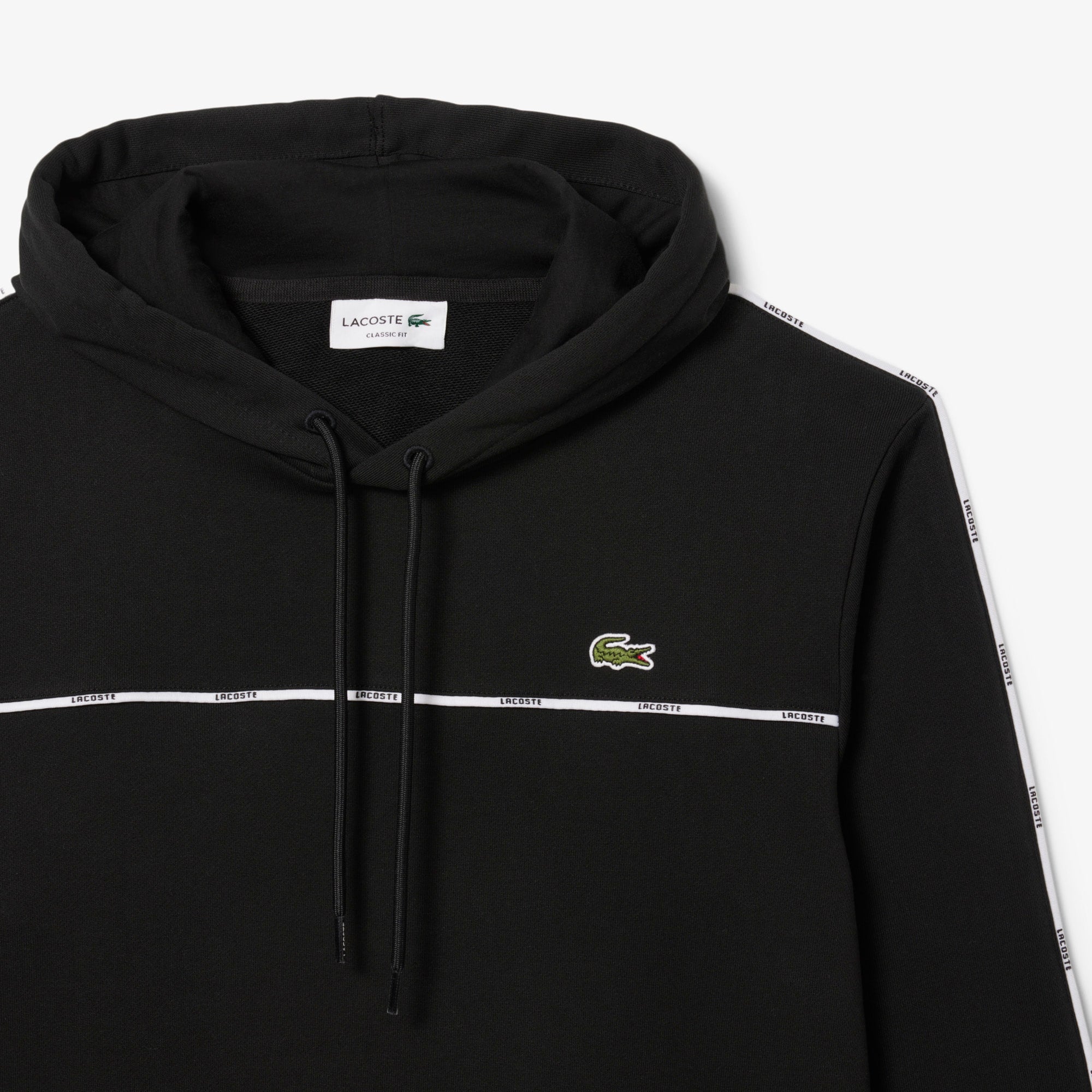 Men's Classic Fit Logo Stripe Sweatshirt - Black