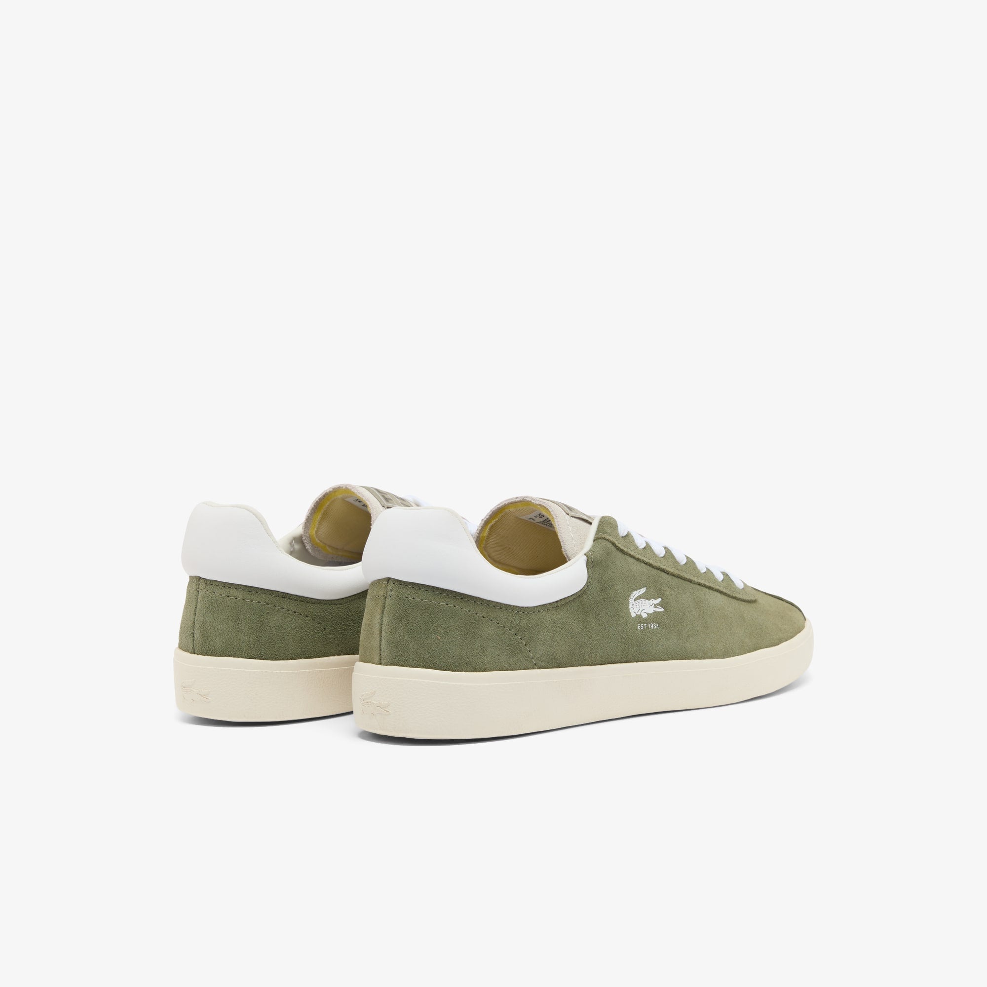 Men's Baseshot Suede Sneakers - KHK/WHT