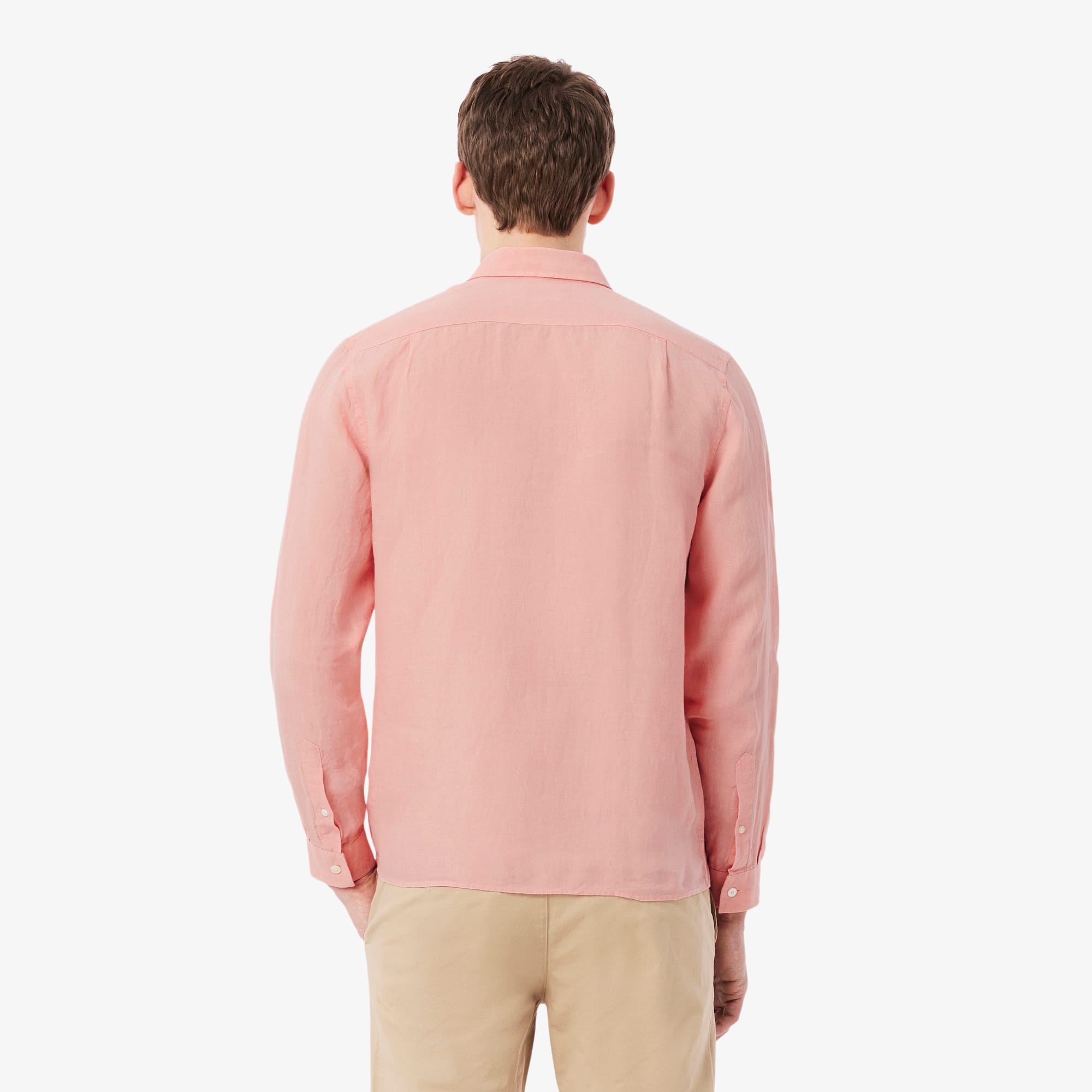 Men's Regular Fit Linen Shirt - Rose