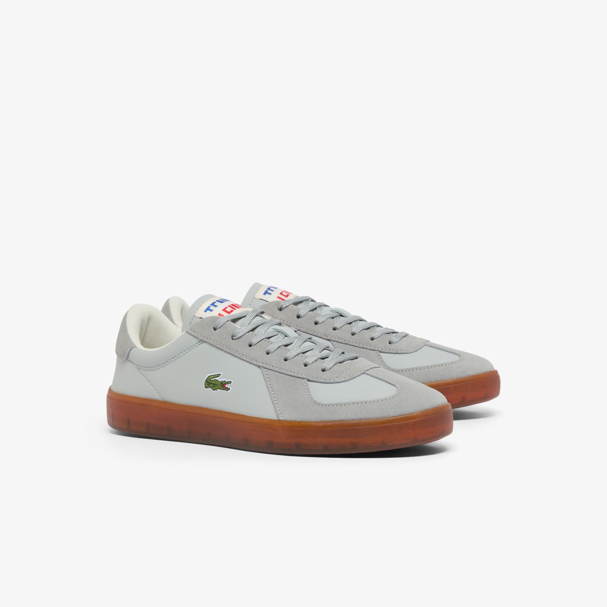 Men's Baseshot Pro Leather Sneakers - LT GRY/GUM