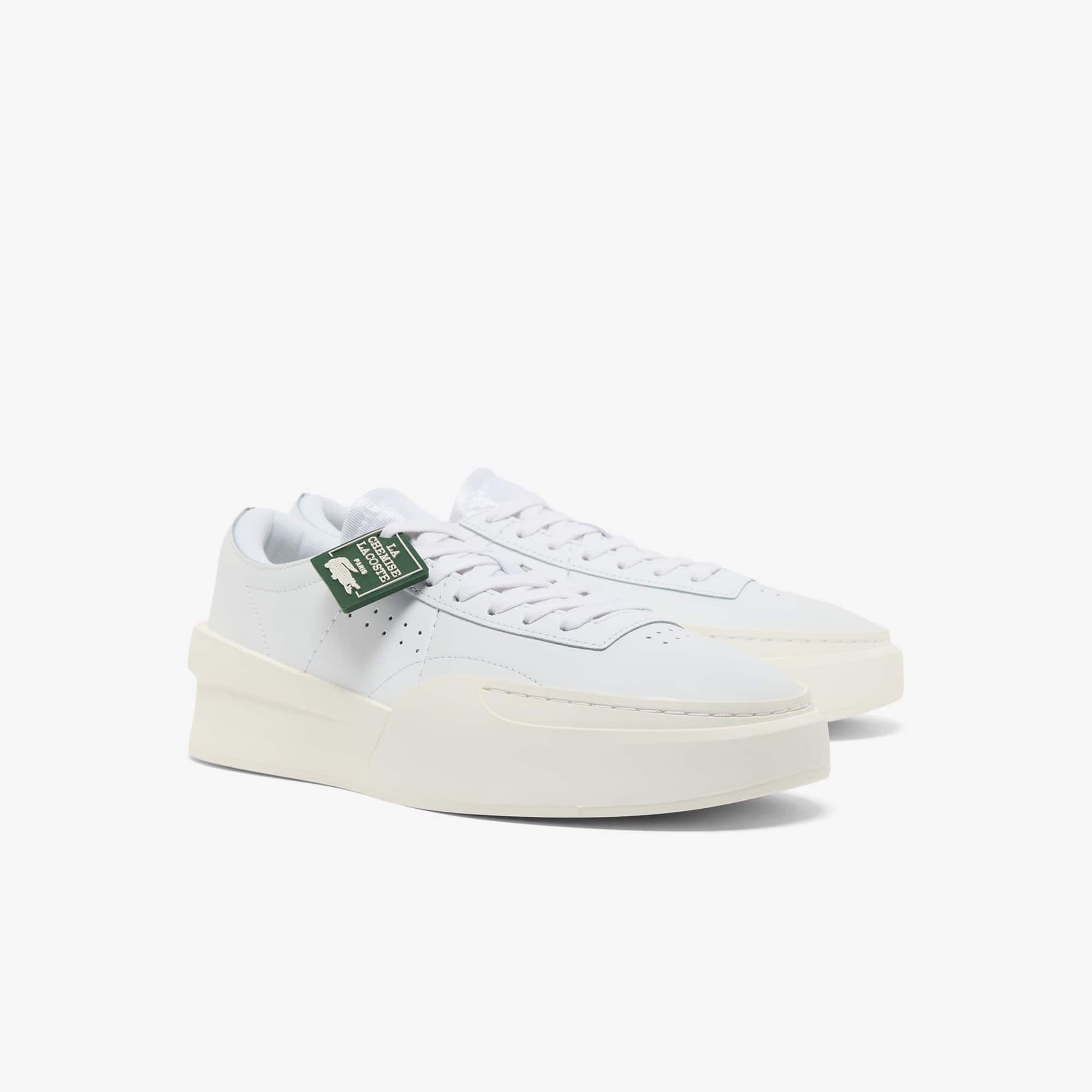 Men's Aura Club Leather Sneakers - WHT/OFF WHT