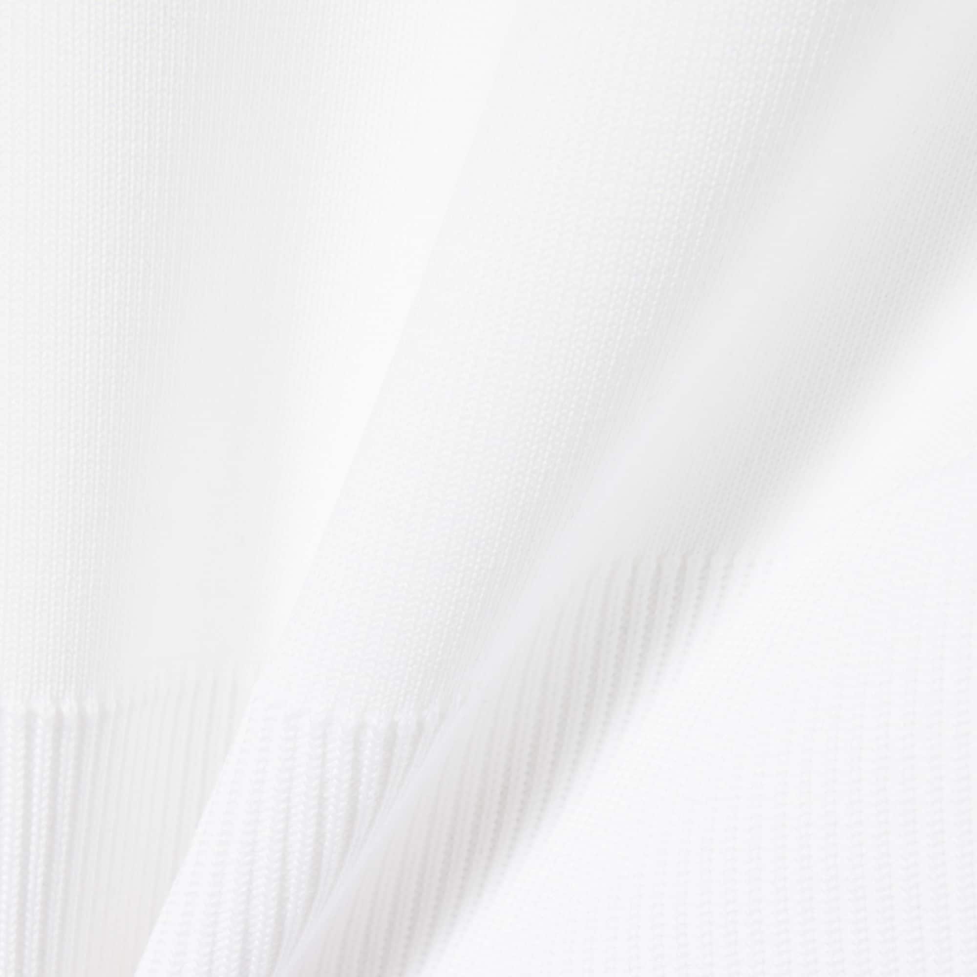 Tennis Heritage Polo Collar Zipped Sweatshirt - White